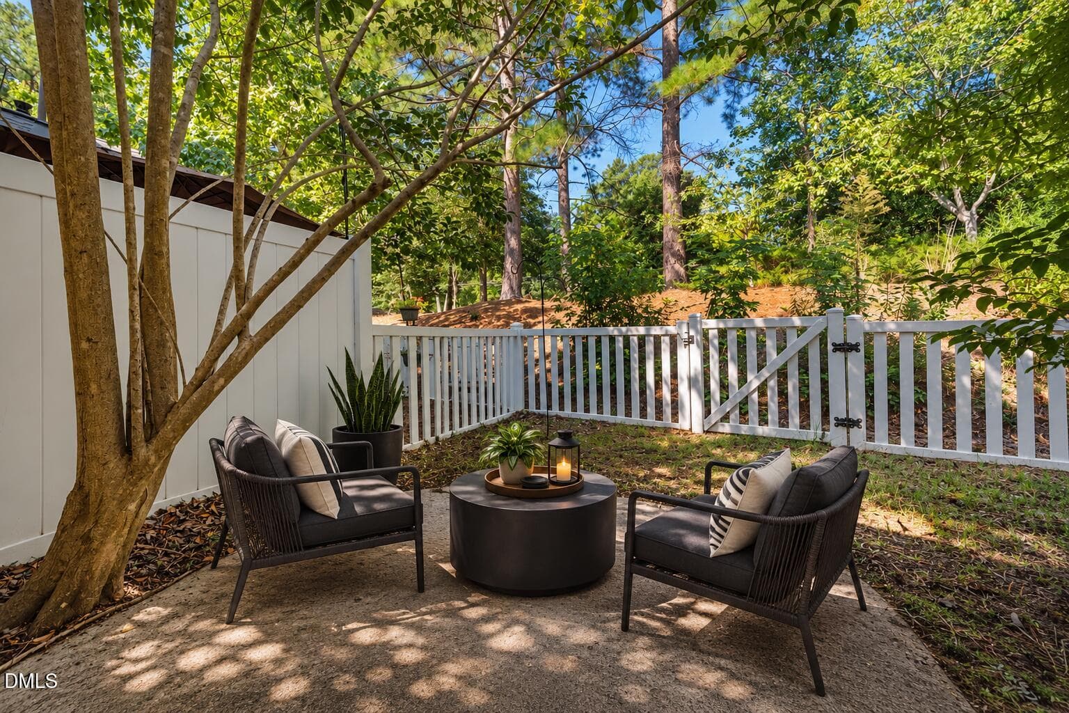 Rear Patio w/ Fencing - 512 Auburn Square Drive, Durham, NC 27713