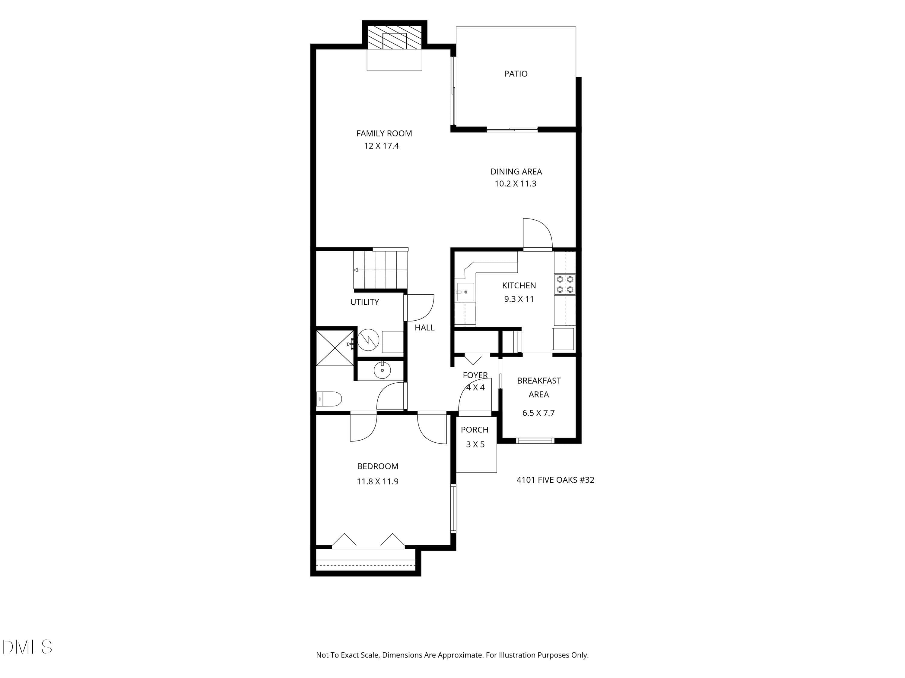 1st floor - 4101 Five Oaks Drive #32 - 4101 Five Oaks Drive 32, Durham, NC 27707