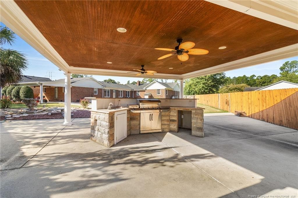 Outdoor grilling area - 1714 Joncee Drive, Eastover, NC 28312