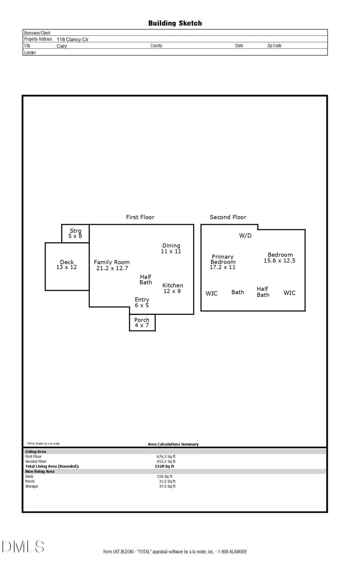 Floor Plan - 118 Clancy Circle, Cary, NC 27511