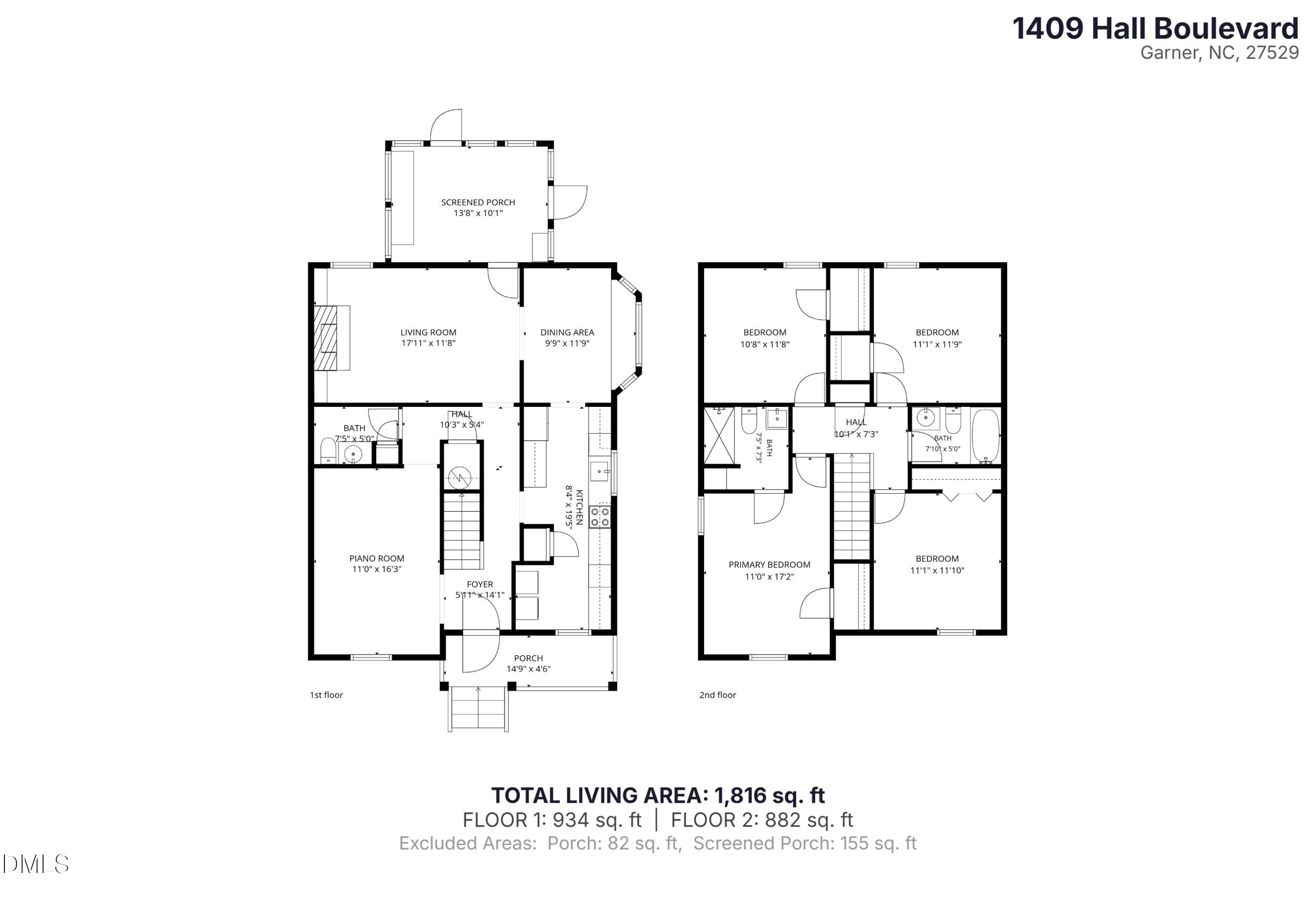1409-Hall-Boulevard-All-Floors - 1409 Hall Boulevard, Garner, NC 27529