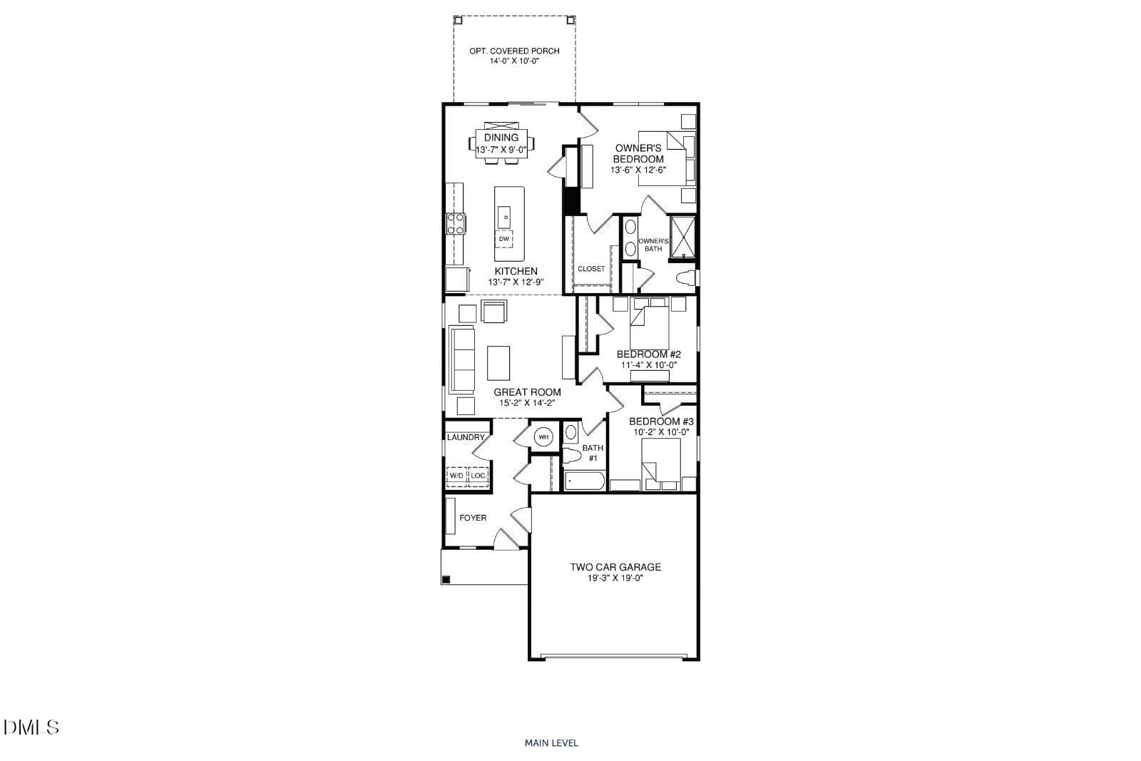 Rosewood Floorplan - 596 Camaro Rift Trail, Wendell, NC 27591