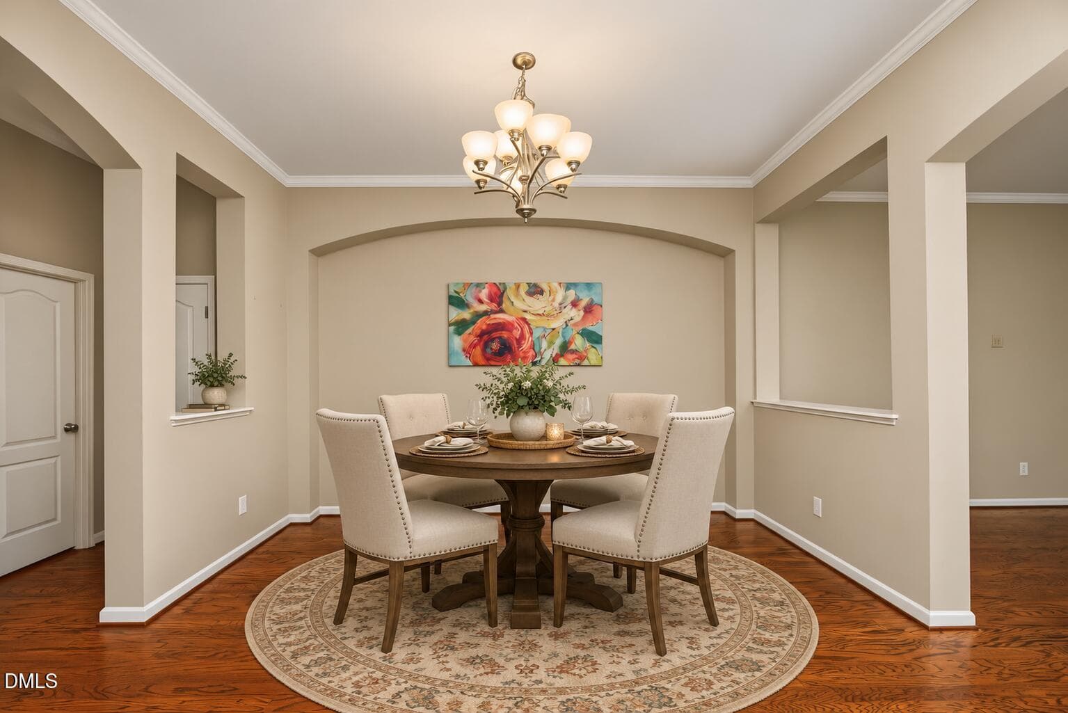 Dining Room Staged - 13304 Ashford Park Drive, Raleigh, NC 27613