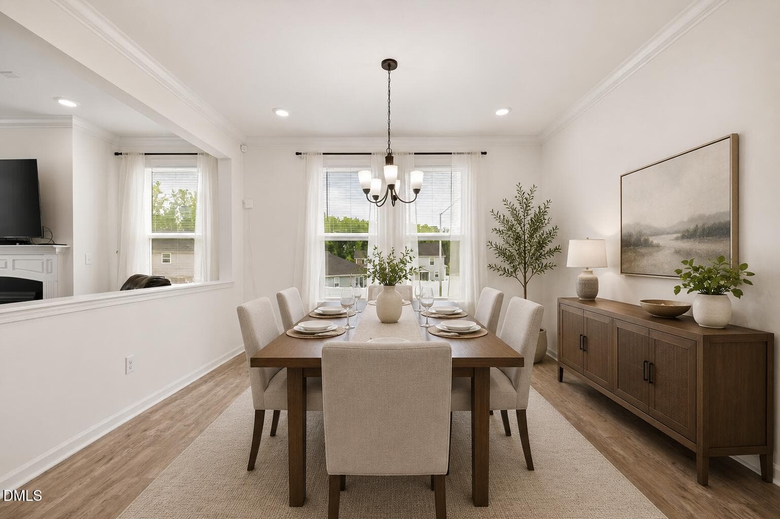 dinning staged - 107 Harpers Landing Road, Garner, NC 27529