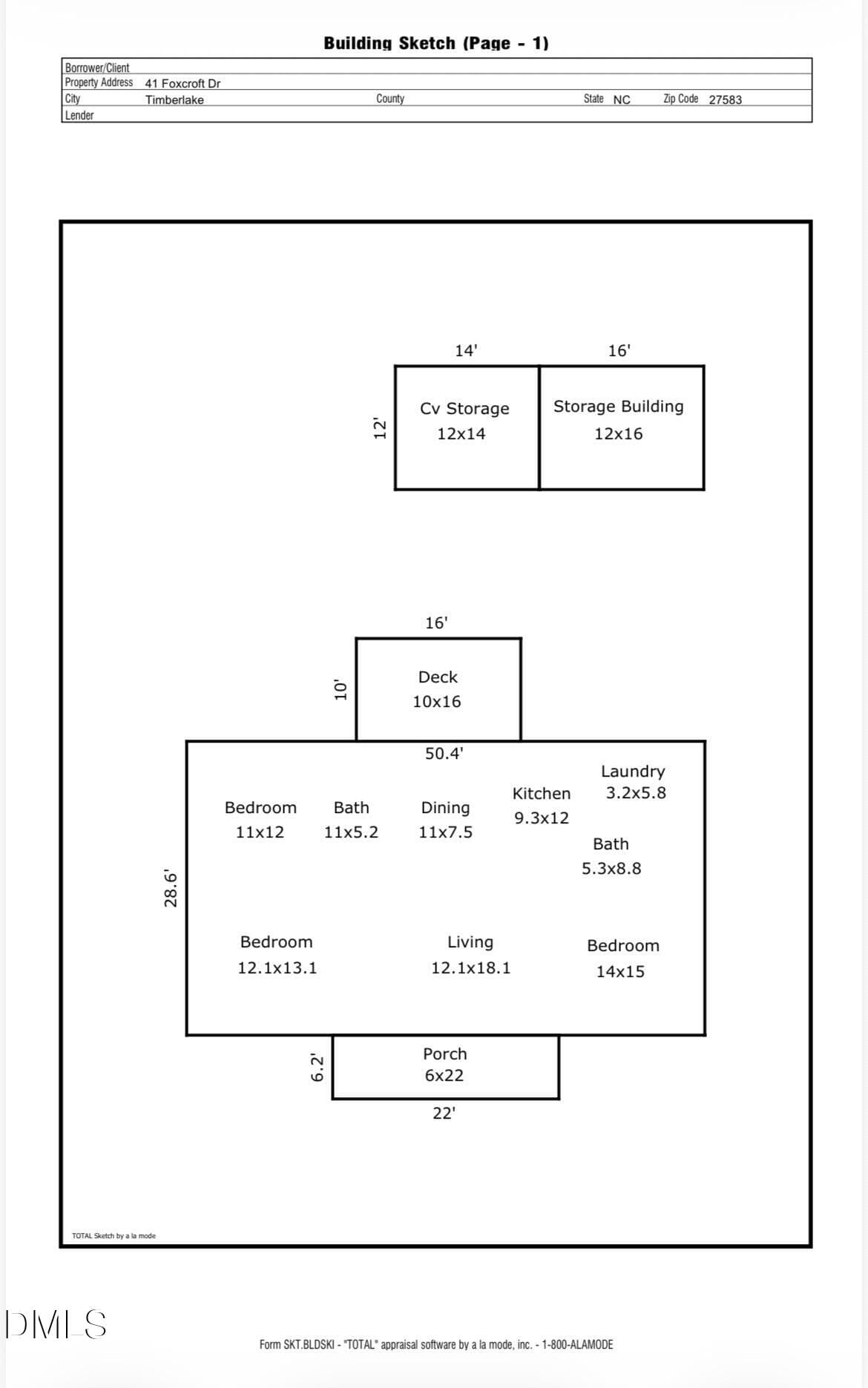 Foxcroft Sketch - 41 Foxcroft Drive, Timberlake, NC 27583, Timberlake