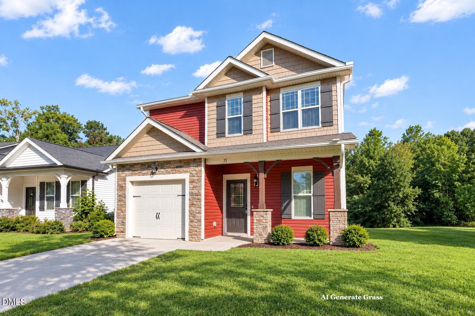 4 front landscape - 71 Golden Gate Parkway, Clayton, NC 27520
