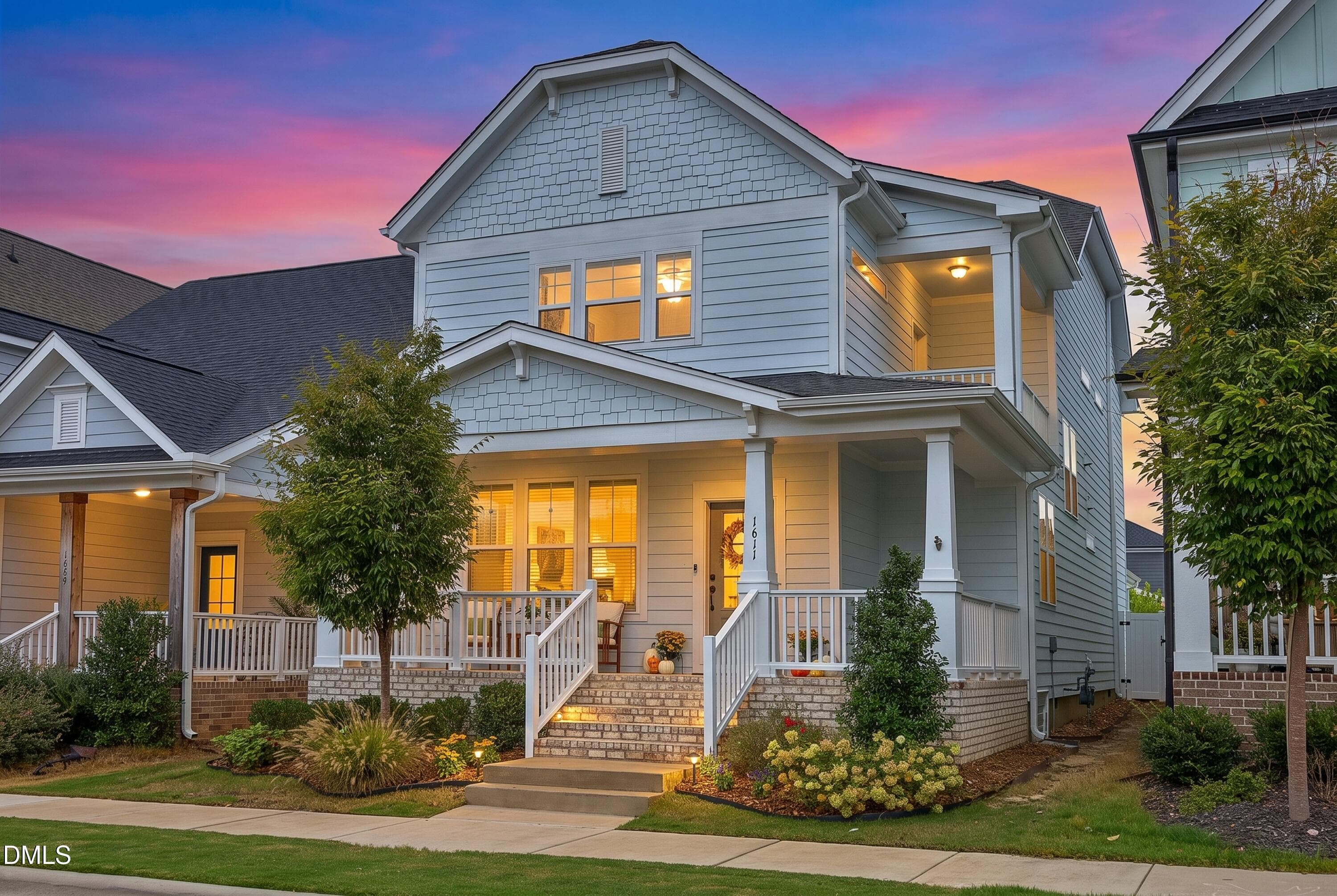 02FrontTwilight - 1611 Sandy Prairie Drive, Wendell, NC 27591