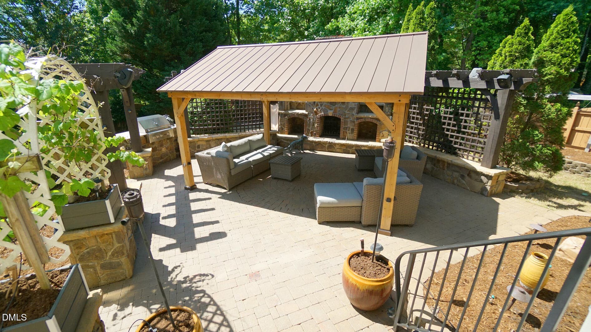 Backyard Gazebo - 8607 Stonechase Drive, Raleigh, NC 27613