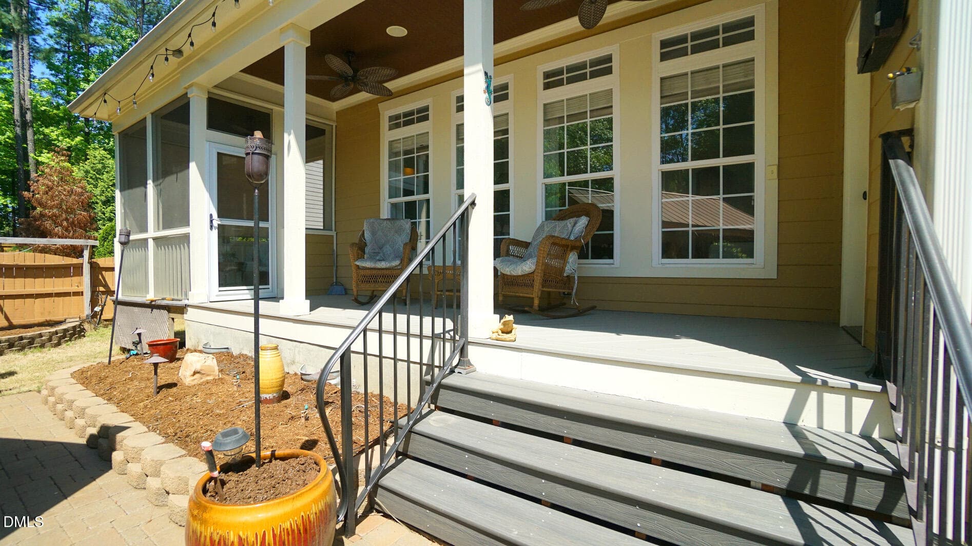 Covered Back Porch - 8607 Stonechase Drive, Raleigh, NC 27613