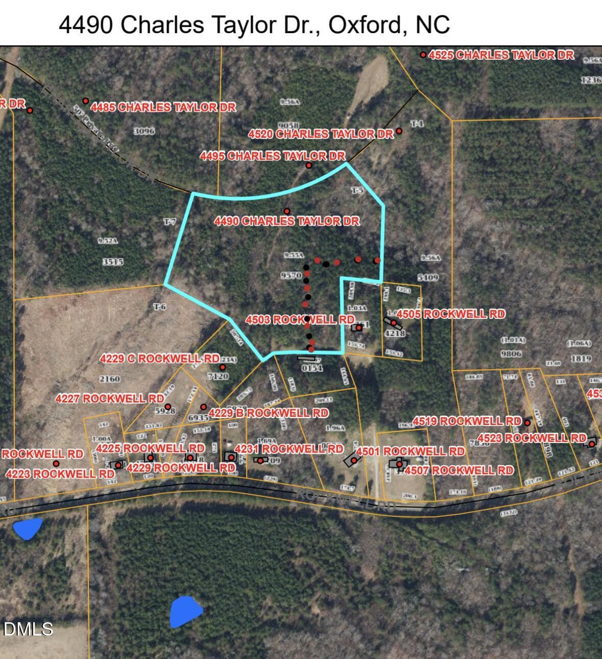 Propsed subdivide - 4490 Charles Taylor Drive, Oxford, NC 27565