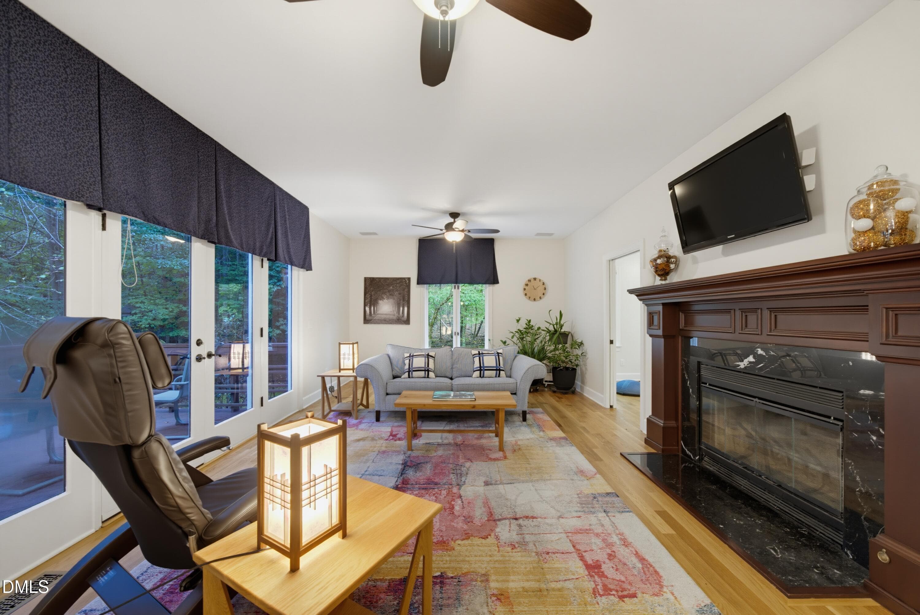 Wood burning Fireplace - 1105 Erins Way Lane, Raleigh, NC 27614