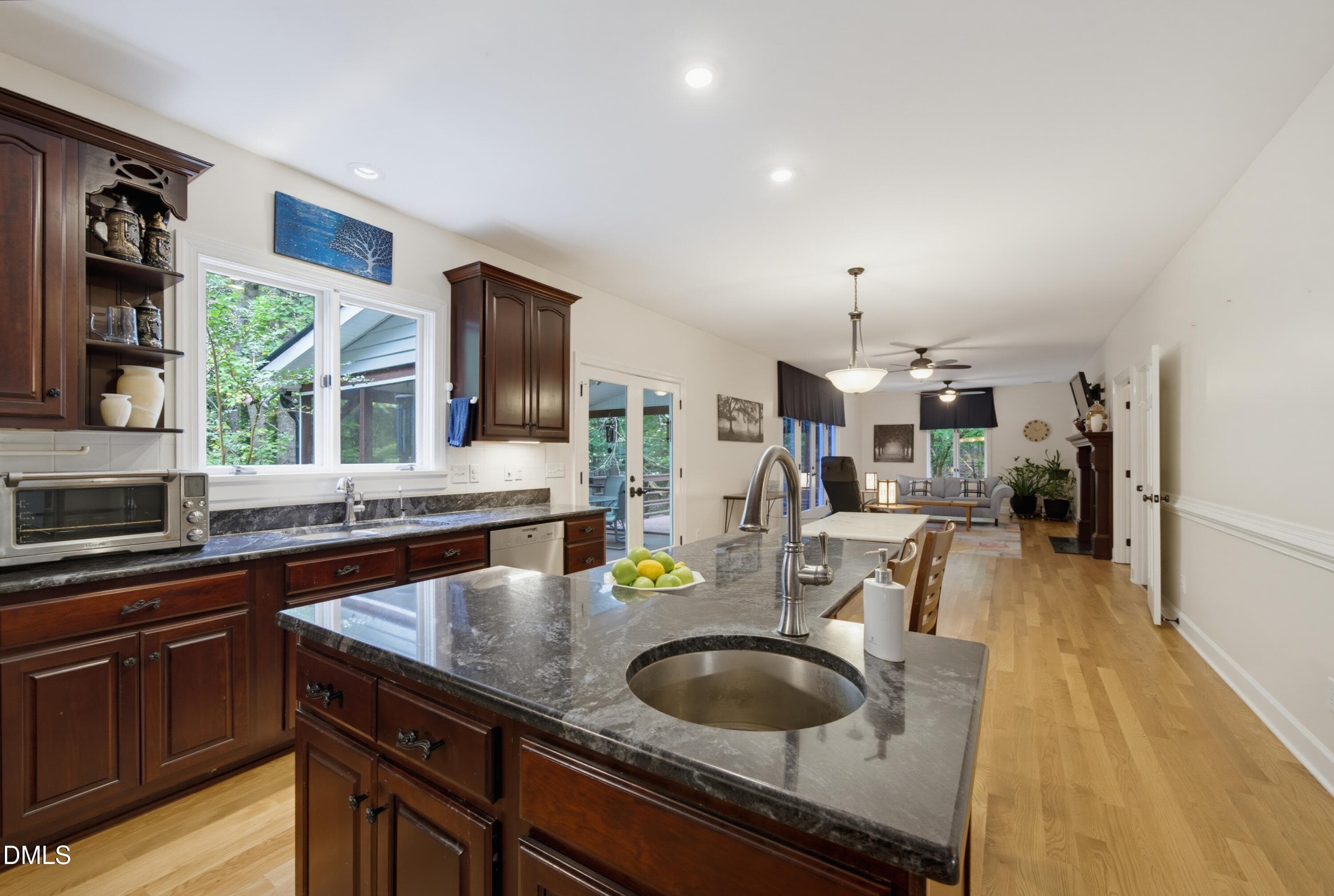 Split level island with sink - 1105 Erins Way Lane, Raleigh, NC 27614
