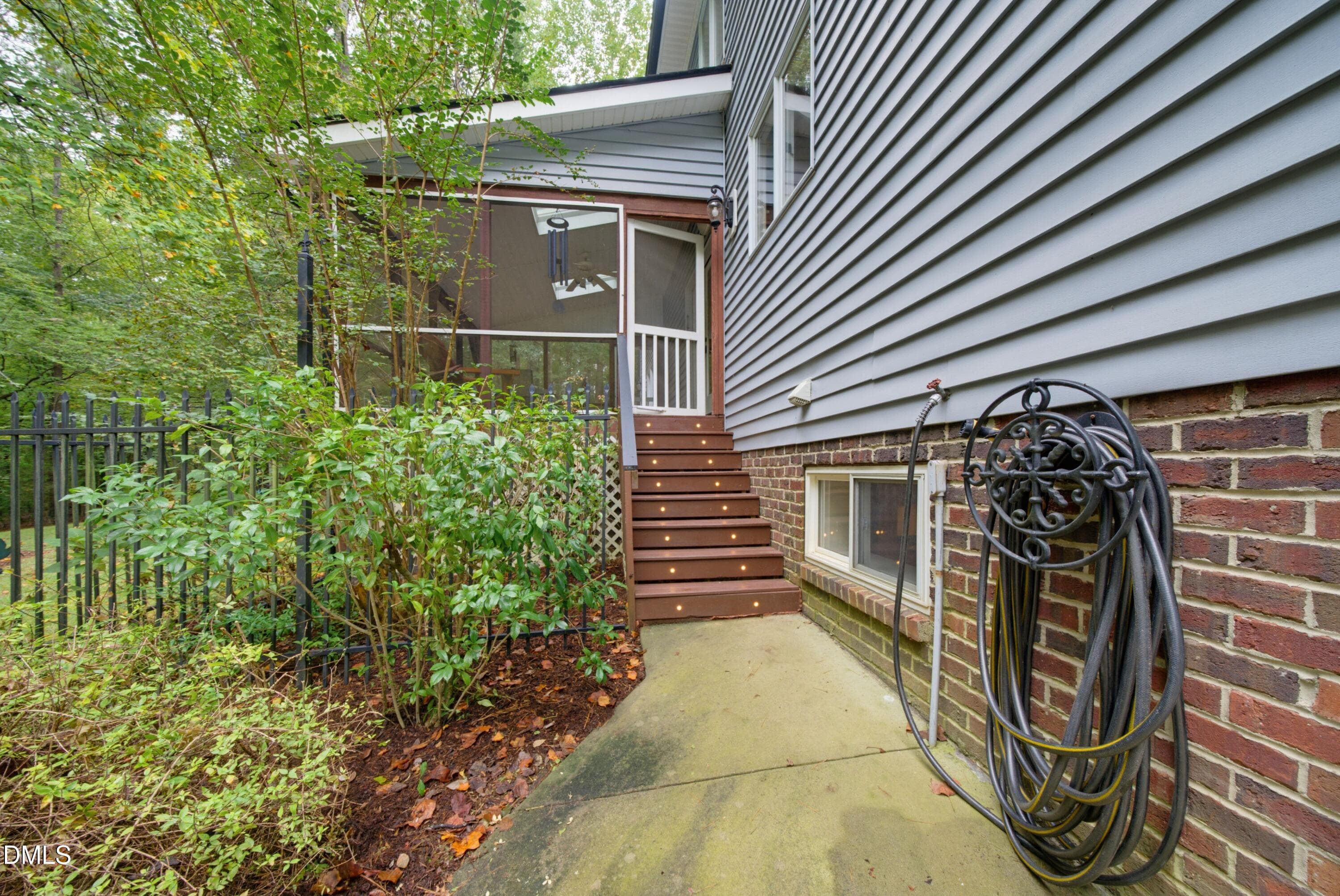 Back stairs - 1105 Erins Way Lane, Raleigh, NC 27614