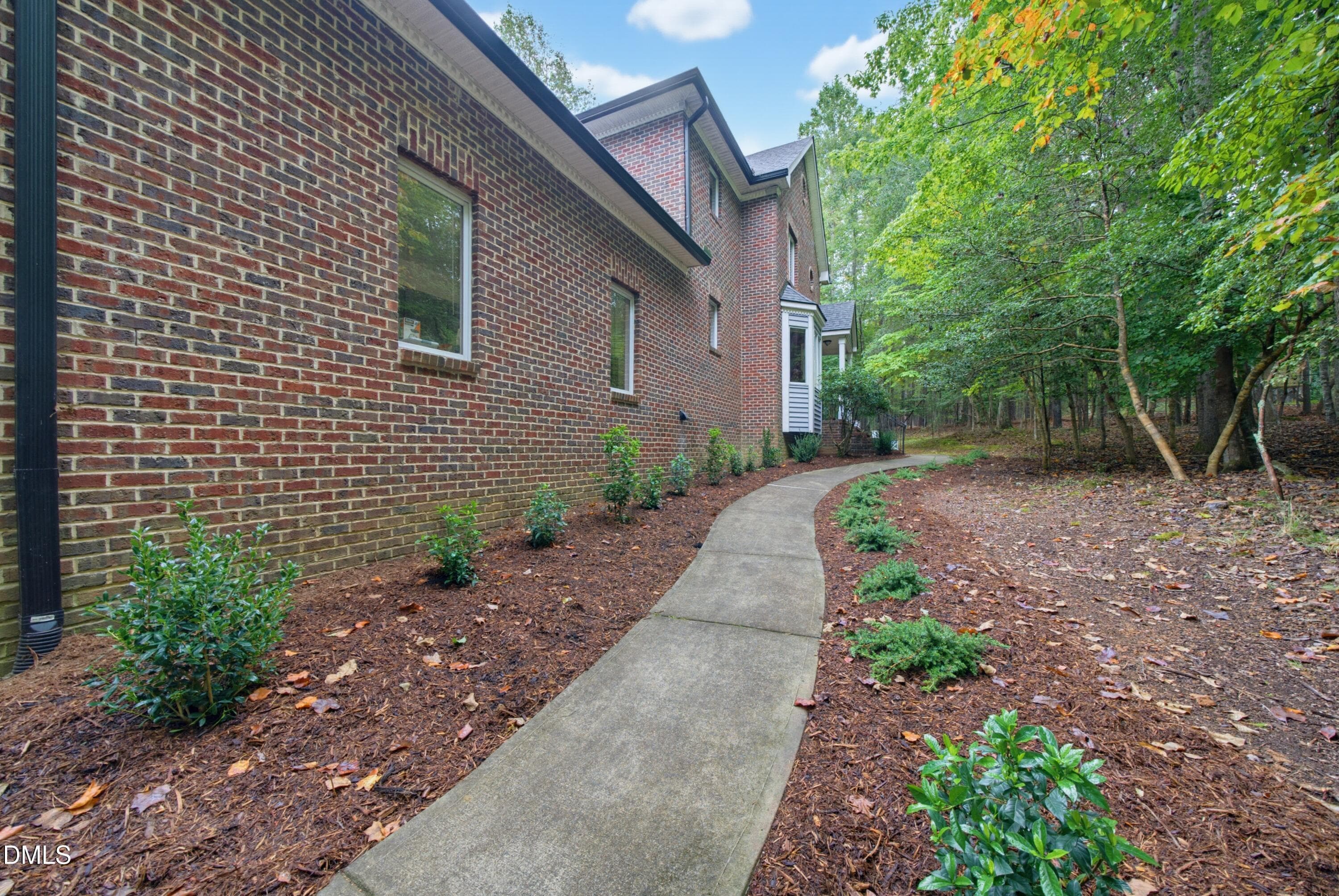 Side walk from front parking pad - 1105 Erins Way Lane, Raleigh, NC 27614