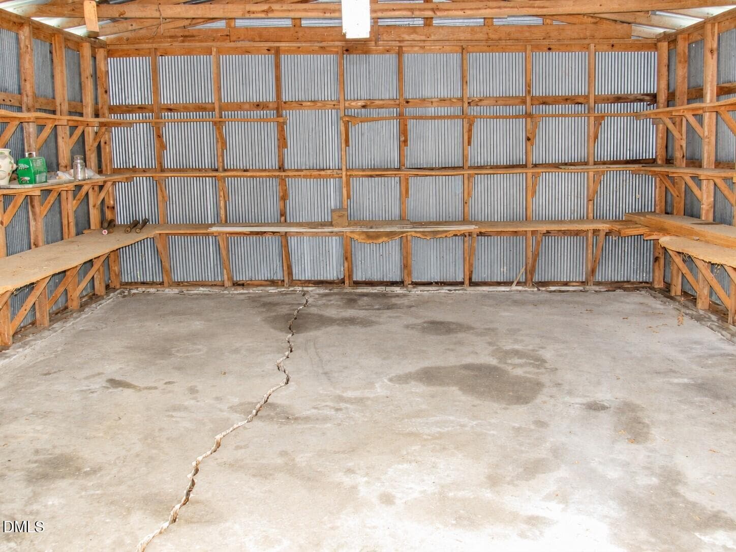 Garage interior - 2635 W Lyon Station Road, Creedmoor, NC 27522, Creedmoor