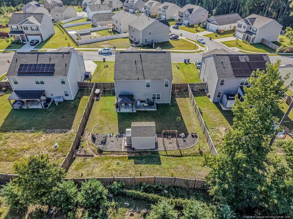Rear Aerial View - 209 Red Cedar Way, Fuquay Varina, NC 27526