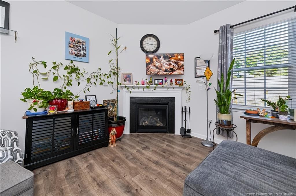 LR to fireplace view - 209 Red Cedar Way, Fuquay Varina, NC 27526