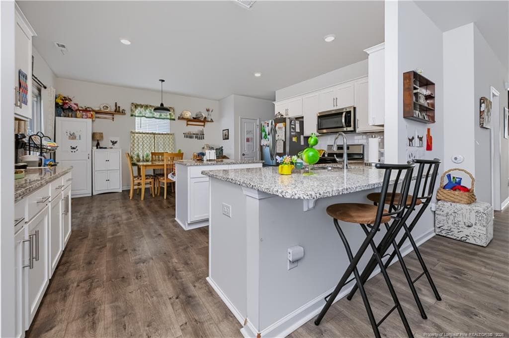 Kitchen View from LR - 209 Red Cedar Way, Fuquay Varina, NC 27526
