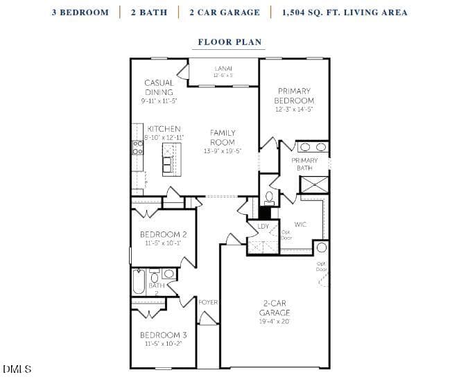 Piper Pointe - Lot 32 - Floorplan - 106 Hayes Drive, Pikeville, NC 27863