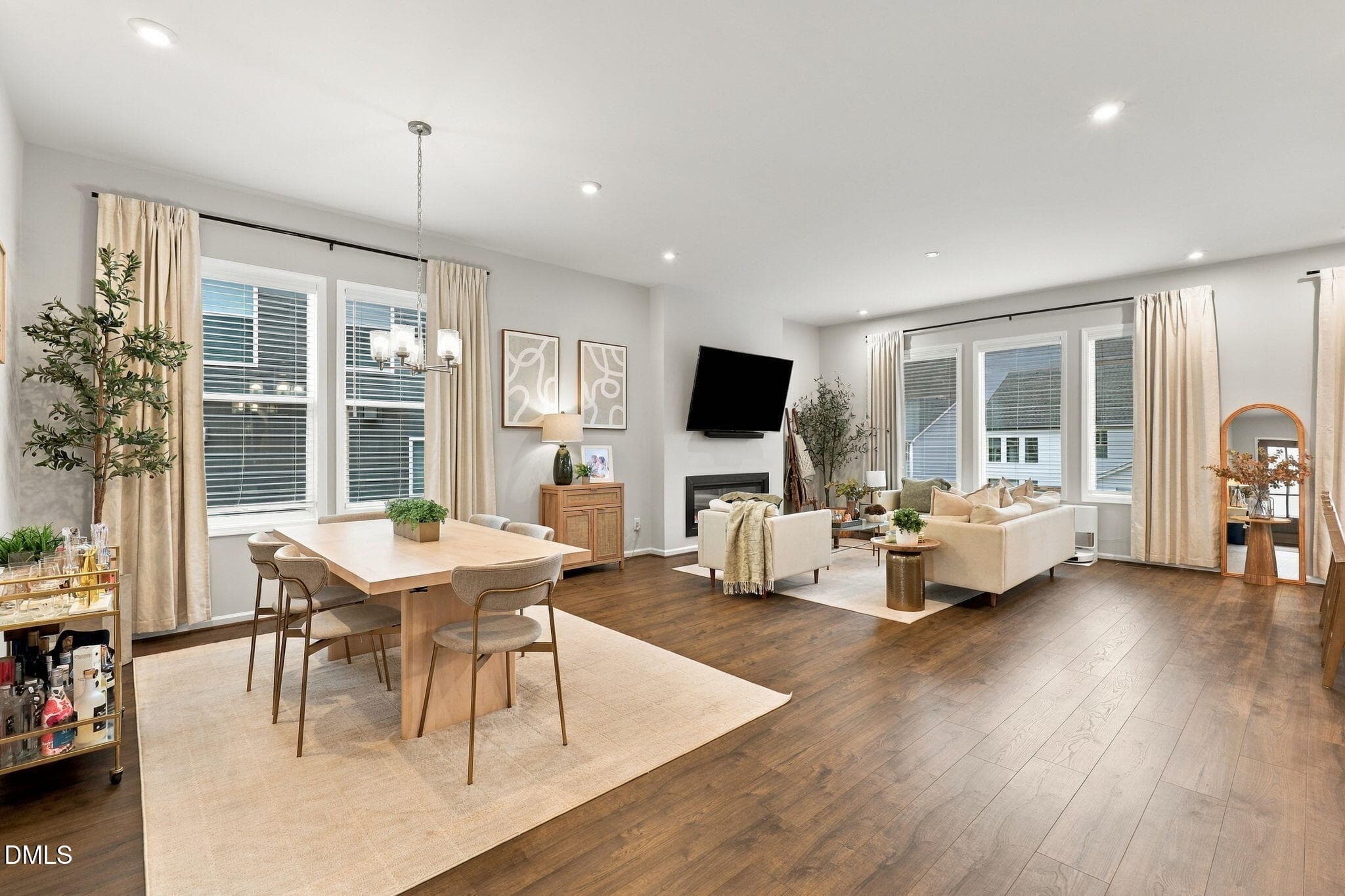 LIVING & DINING AREAS - 4820 Heathshire Drive, Raleigh, NC 27616
