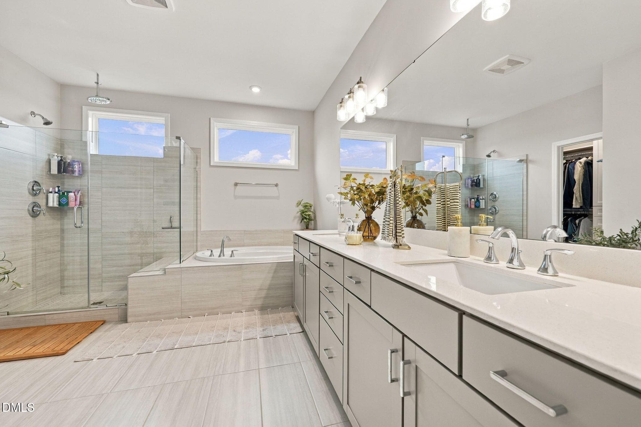 LUXURIOUS PRIMARY BATHROOM - 4820 Heathshire Drive, Raleigh, NC 27616