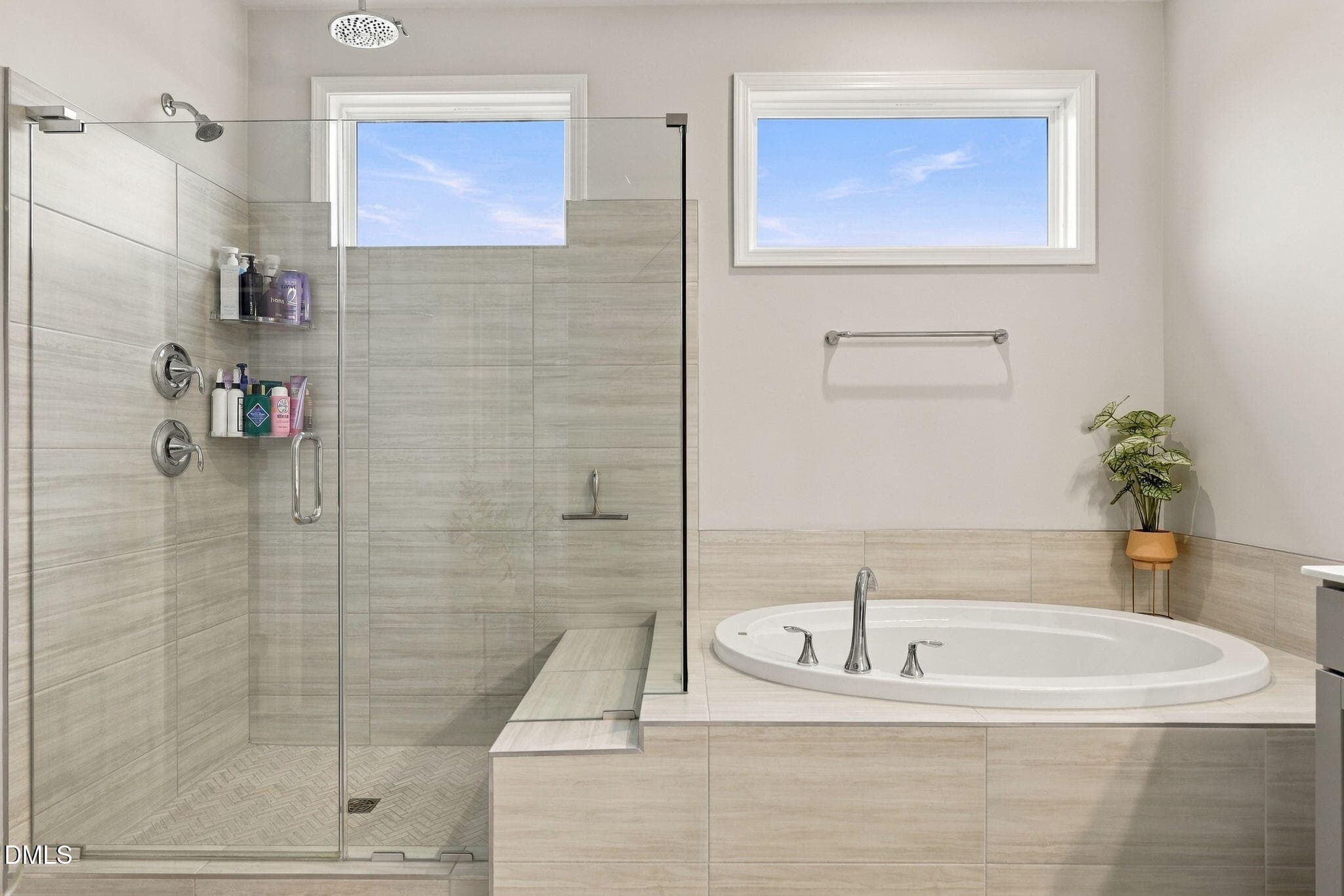 LUXURIOUS PRIMARY BATHROOM - 4820 Heathshire Drive, Raleigh, NC 27616