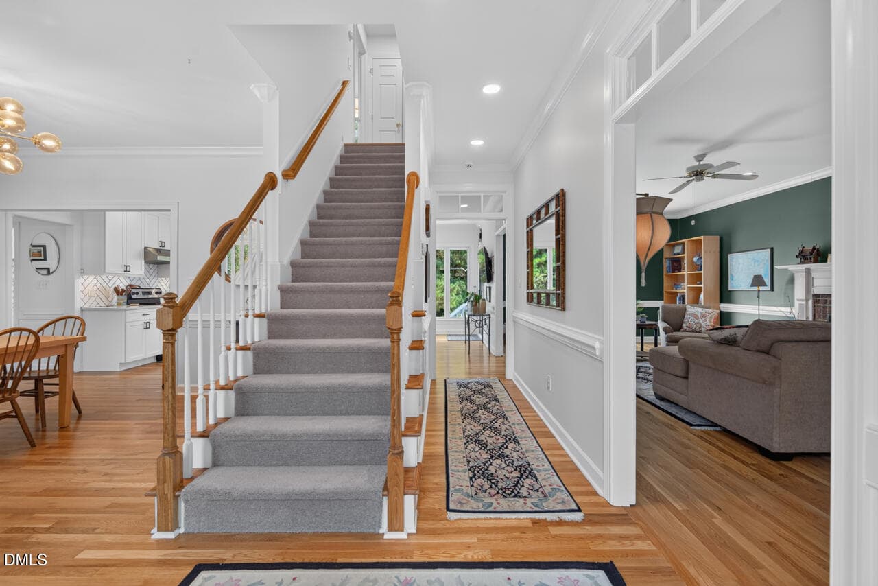 Front Stairs - 2549 Whippletree Drive, Raleigh, NC 27603