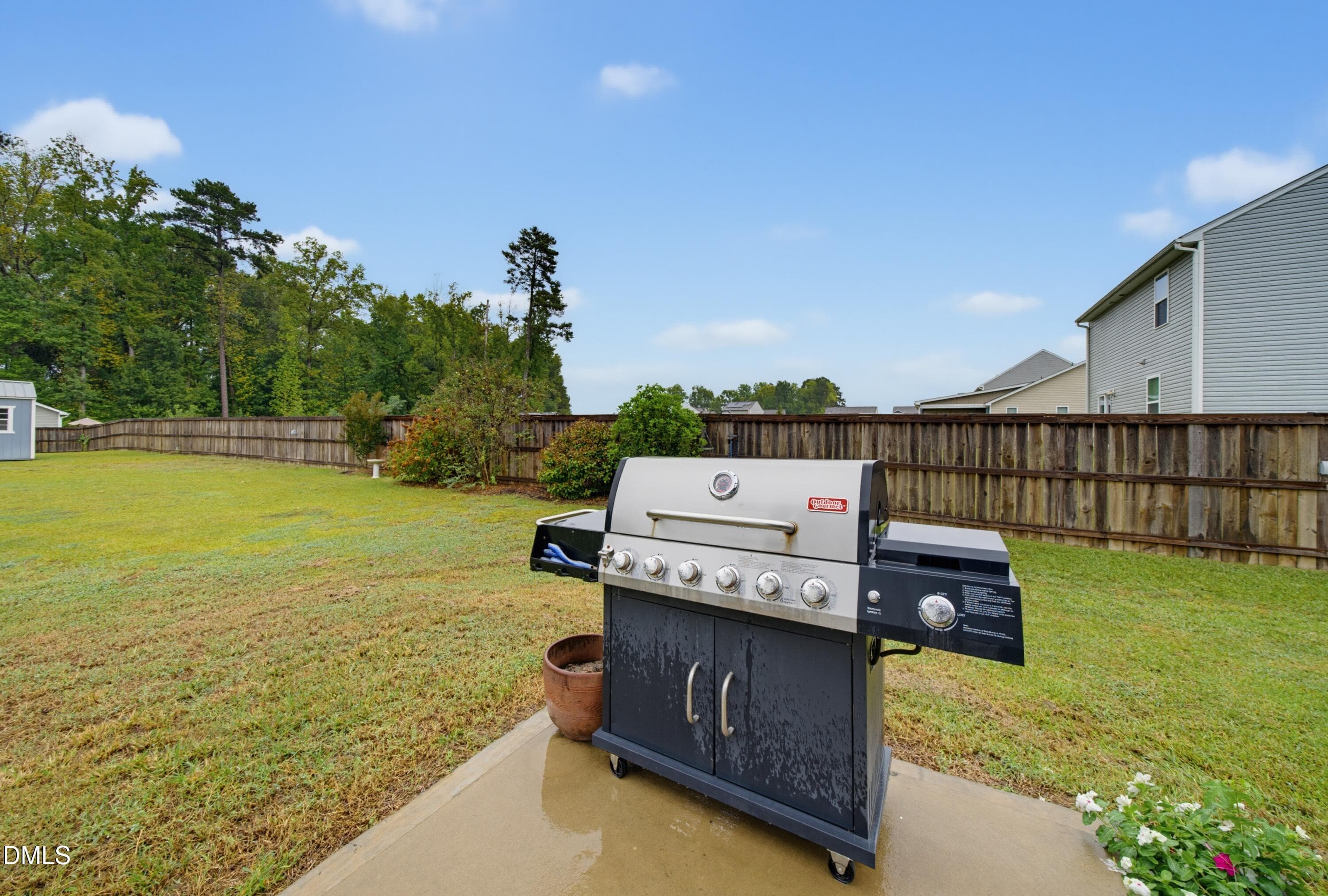 Grilling patio - 534 Mineral Spring Lane, Fuquay Varina, NC 27526