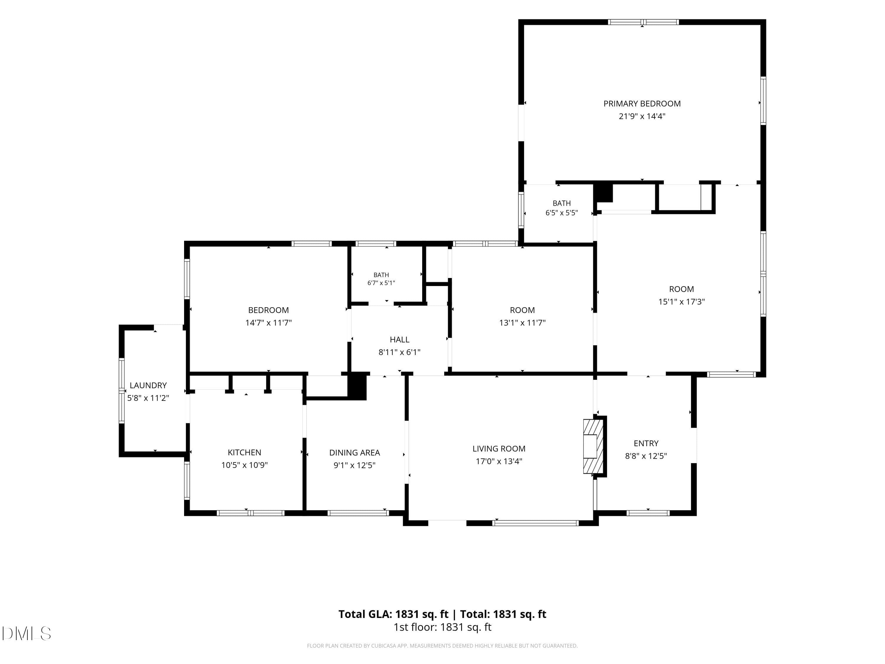 1-Floorplan_1 - 504 Rountree Street W, Wilson, NC 27893