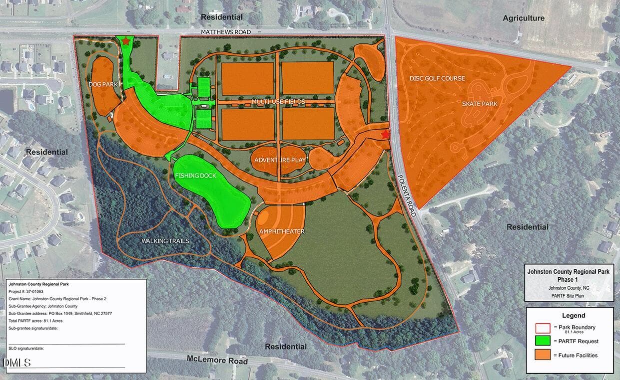 ParkSitePlanPhase1 - 75 Commons Circle, Clayton, NC 27520