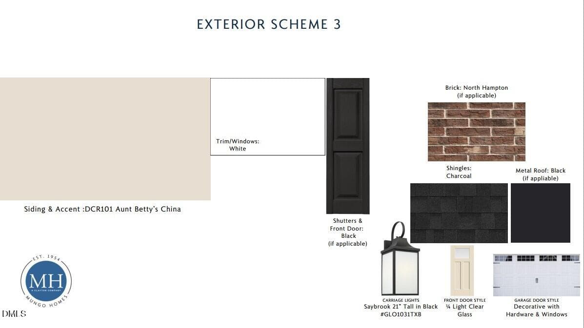 OVS-349 Clark-B Exterior Color Scheme 3 - 1020 Greer Mill Grove 349, Durham, NC 27703