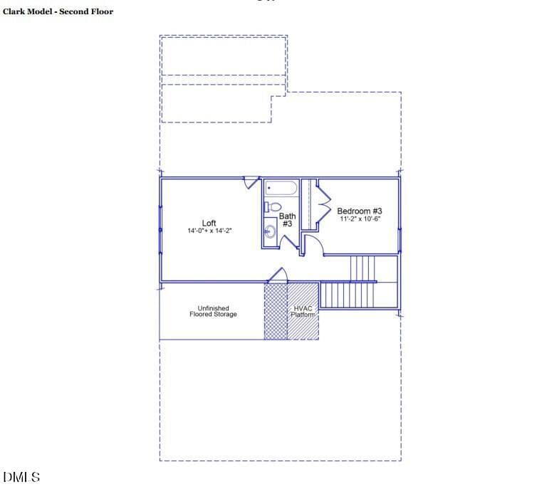 OVS-349 Clark-B Second Floor 7.26 - 1020 Greer Mill Grove 349, Durham, NC 27703