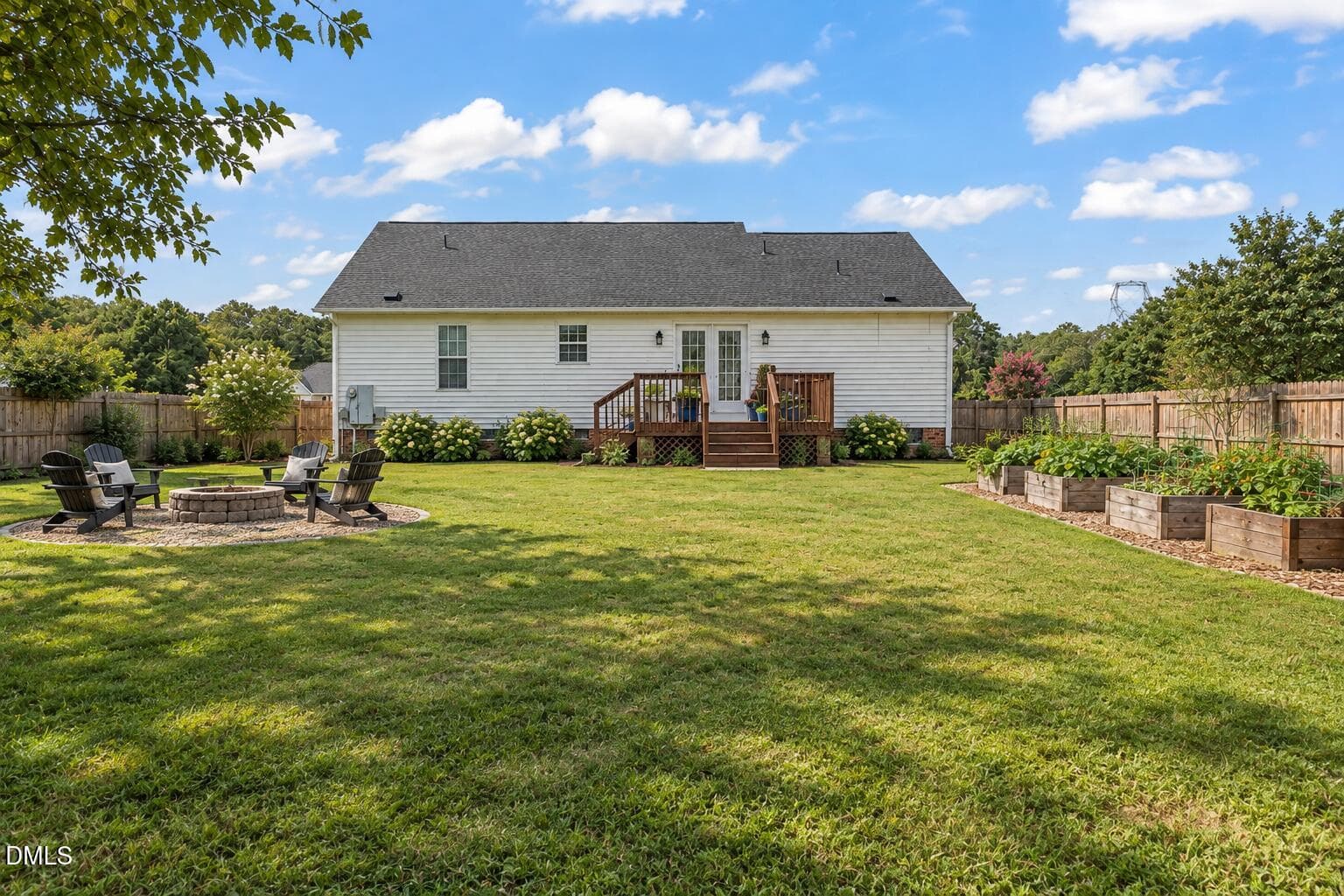 AI-Enhanced Image - Back Yard - 105 Marianna Place, Garner, NC 27529