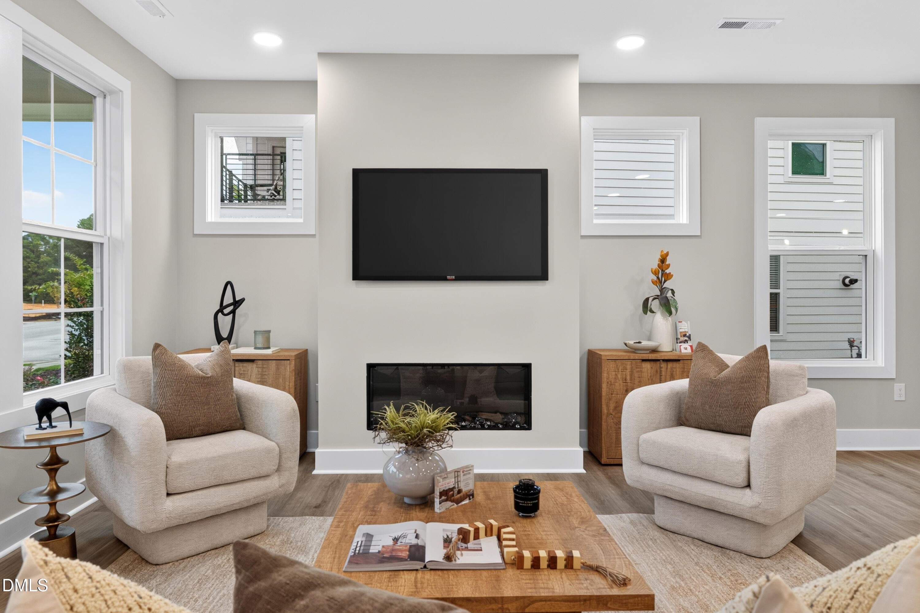 Living Room Fireplace - 826 Fireship Road, Fuquay Varina, NC 27526
