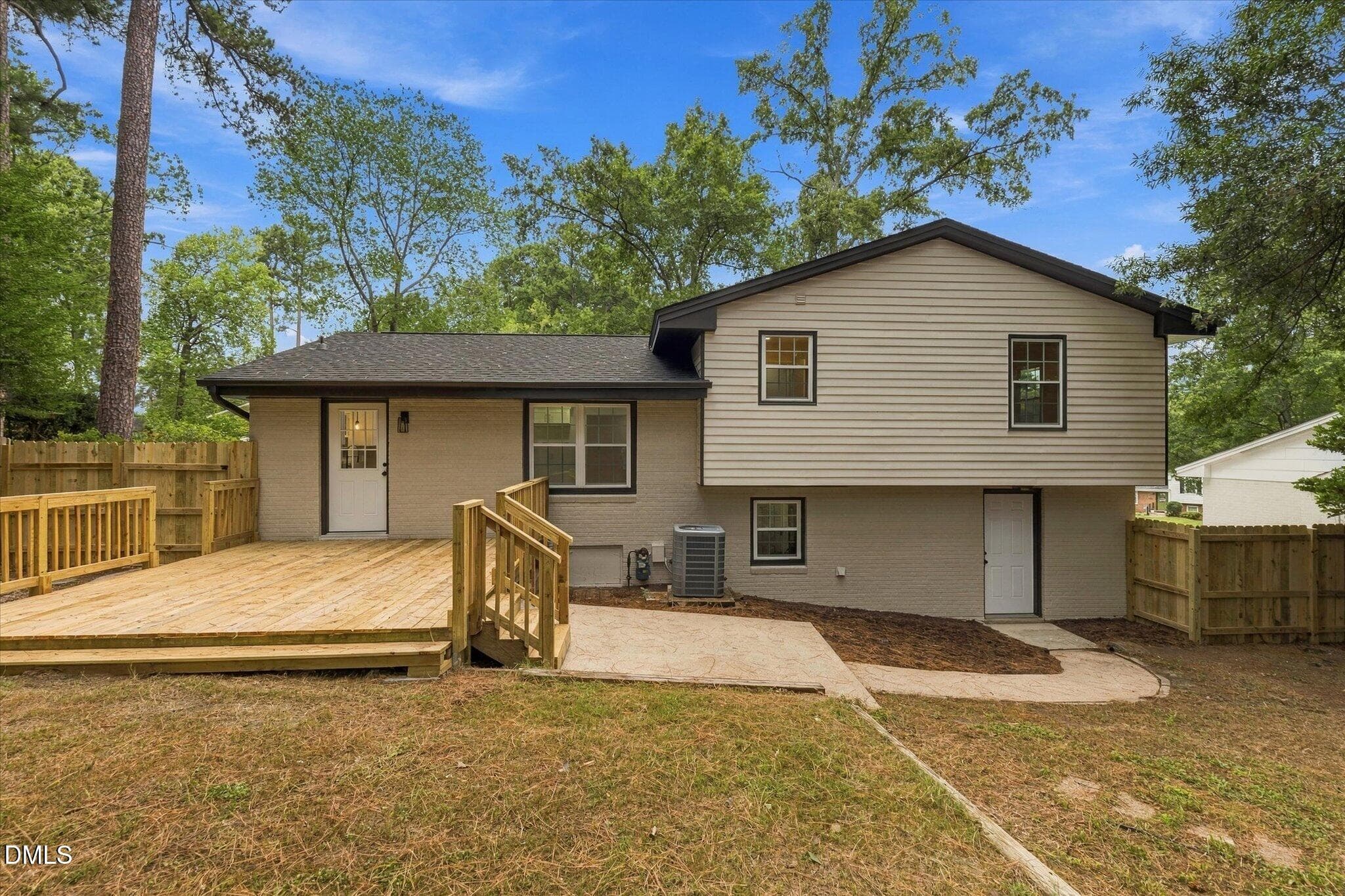 Back of Structure - 3605 Woodlea Drive, Raleigh, NC 27604