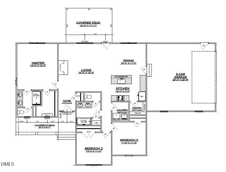 Floor plan - Lot 46 Eagle Point Drive, Manson, NC 27553