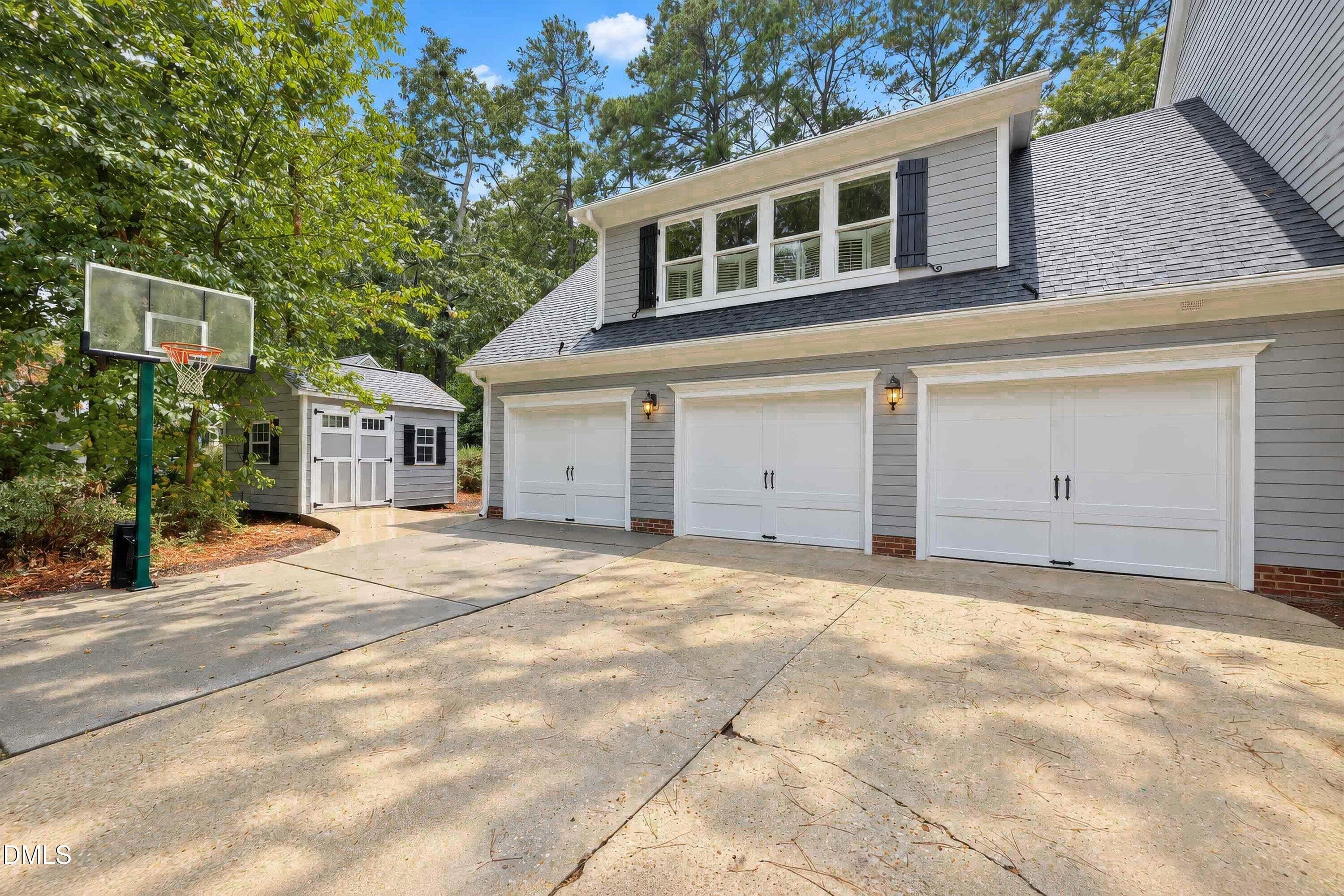 3 car garage and storage building - 6504 Prestwick Place, Fuquay Varina, NC 27526, Fuquay Varina