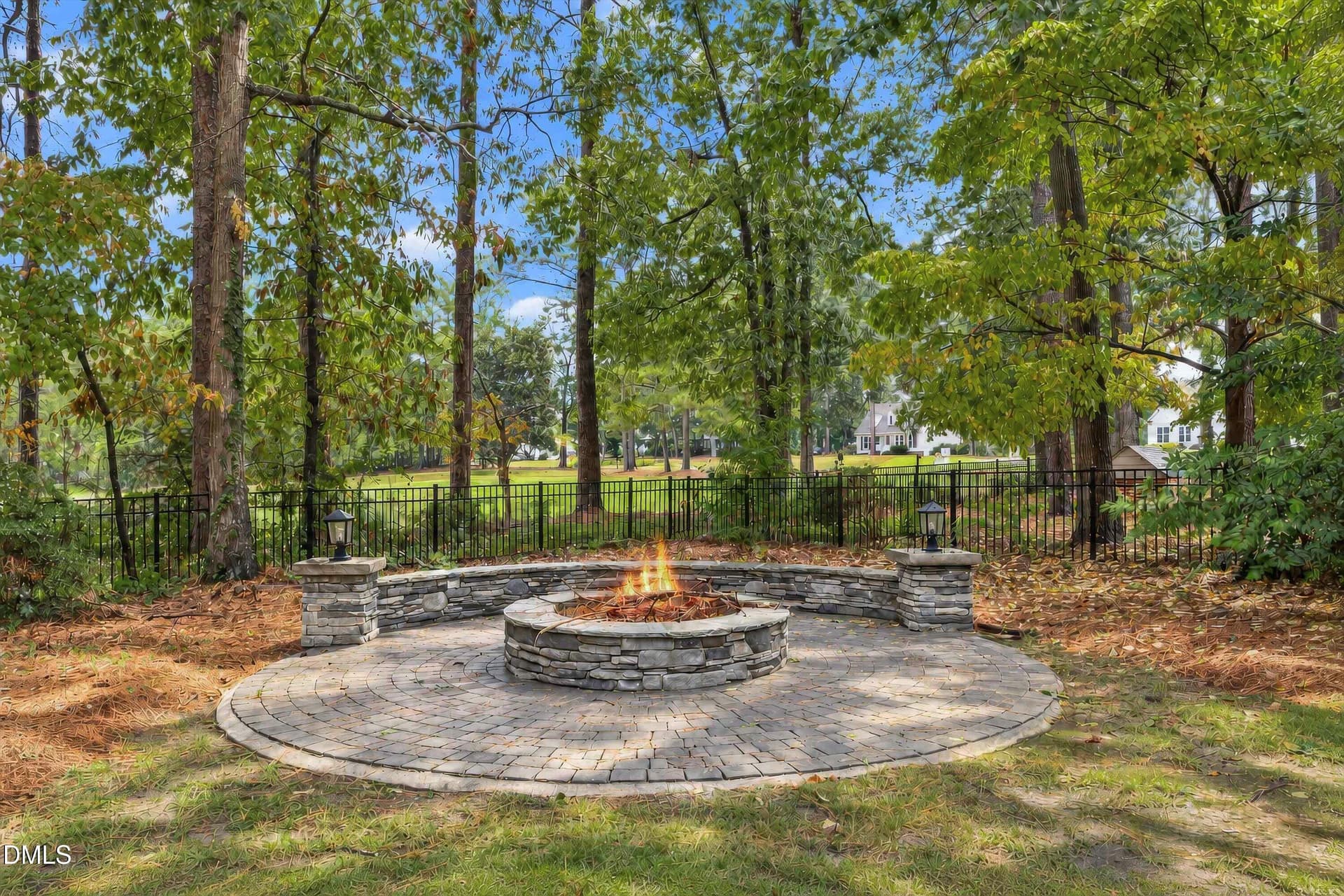 Custom Firepit area - 6504 Prestwick Place, Fuquay Varina, NC 27526