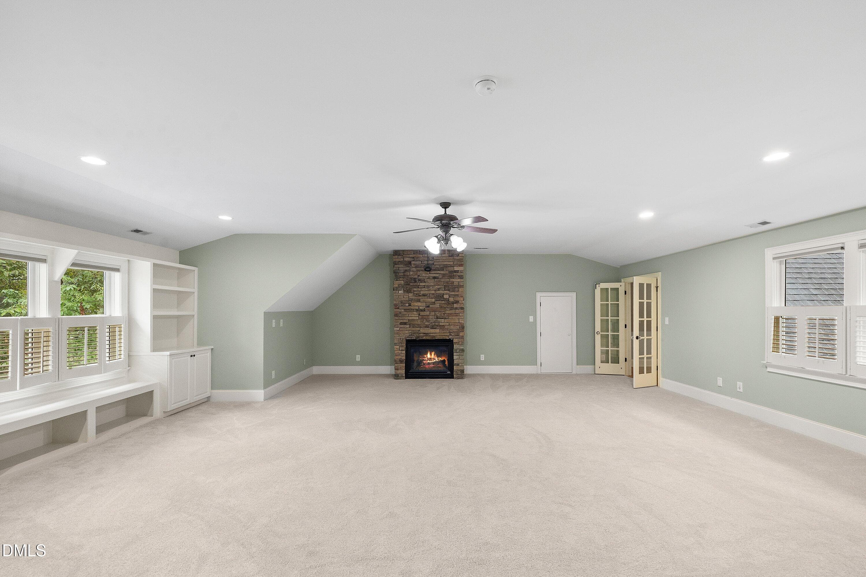 Bonus Room with Gas Fireplace - 6504 Prestwick Place, Fuquay Varina, NC 27526, Fuquay Varina