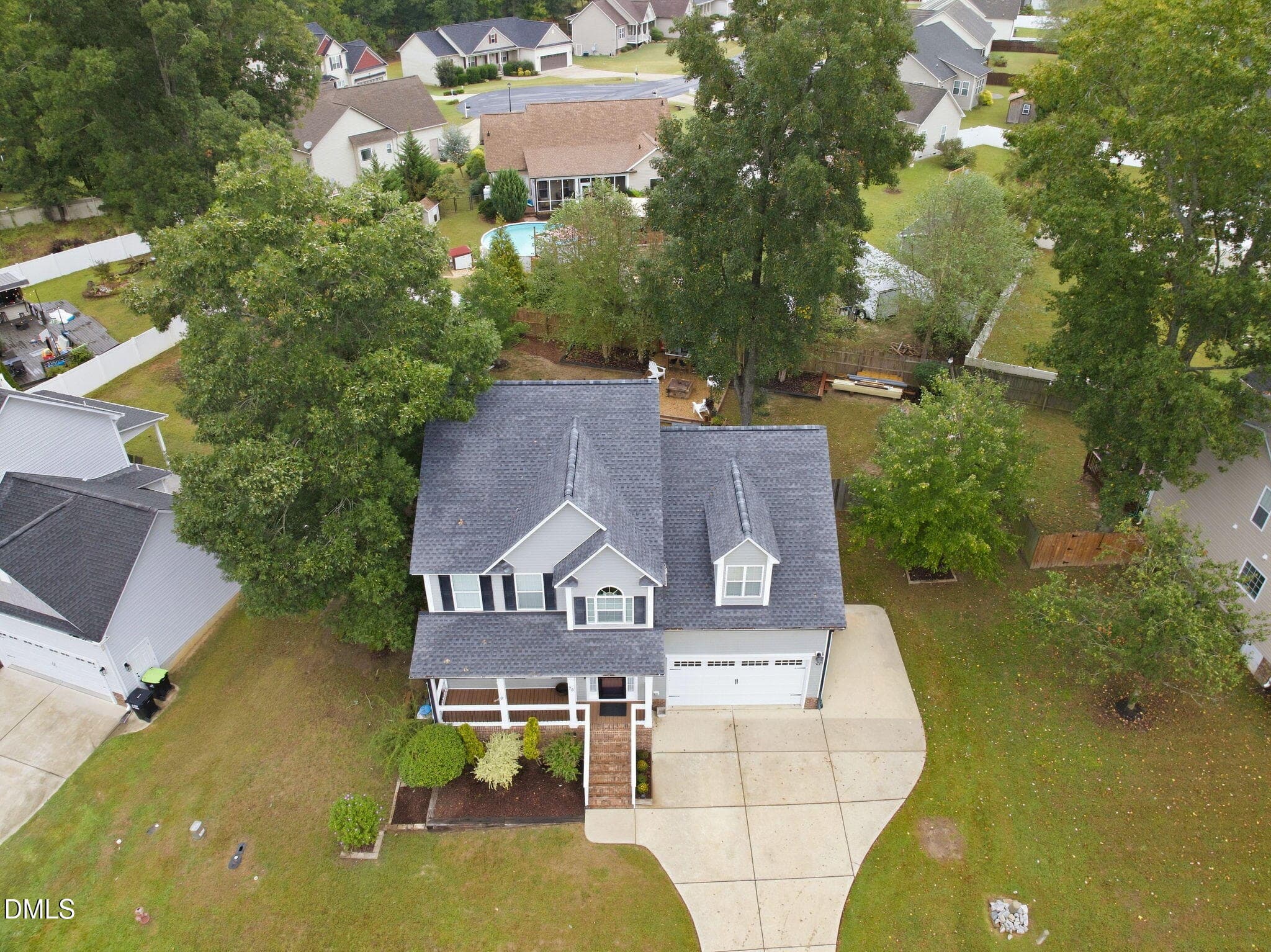 Aerial View - 78 Carson Drive, Garner, NC 27529