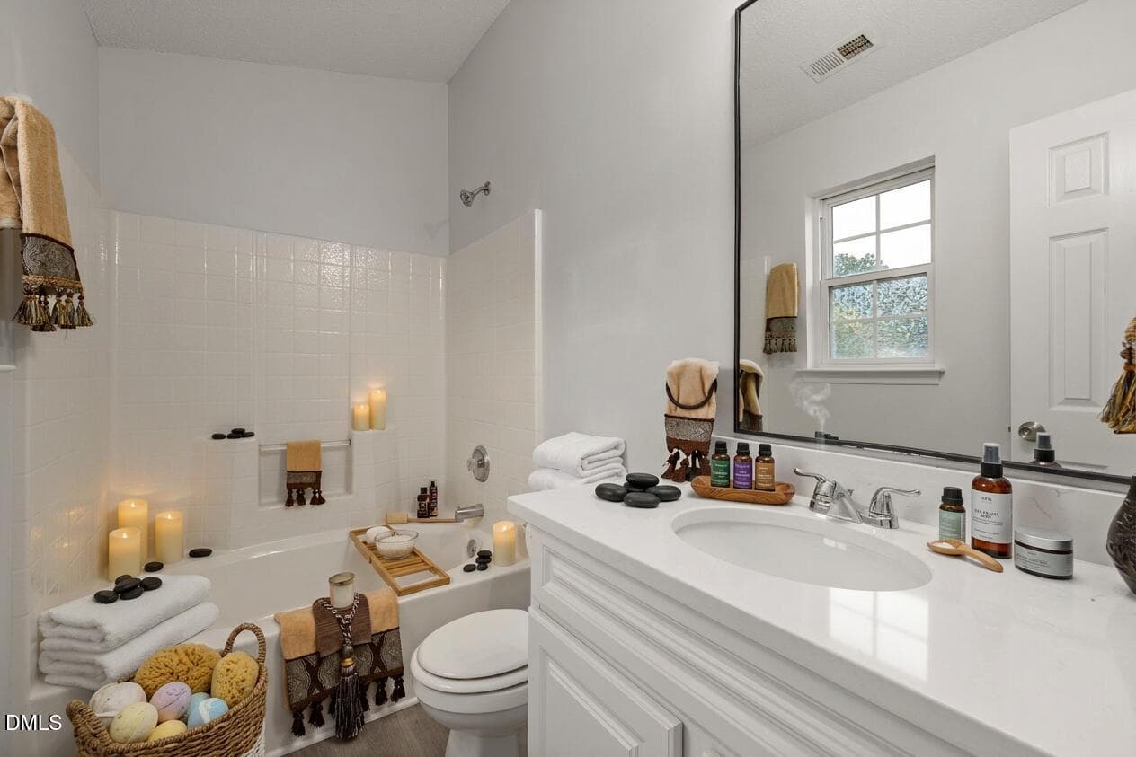 bathroom bath - 5522 Marthonna Way, Raleigh, NC 27616