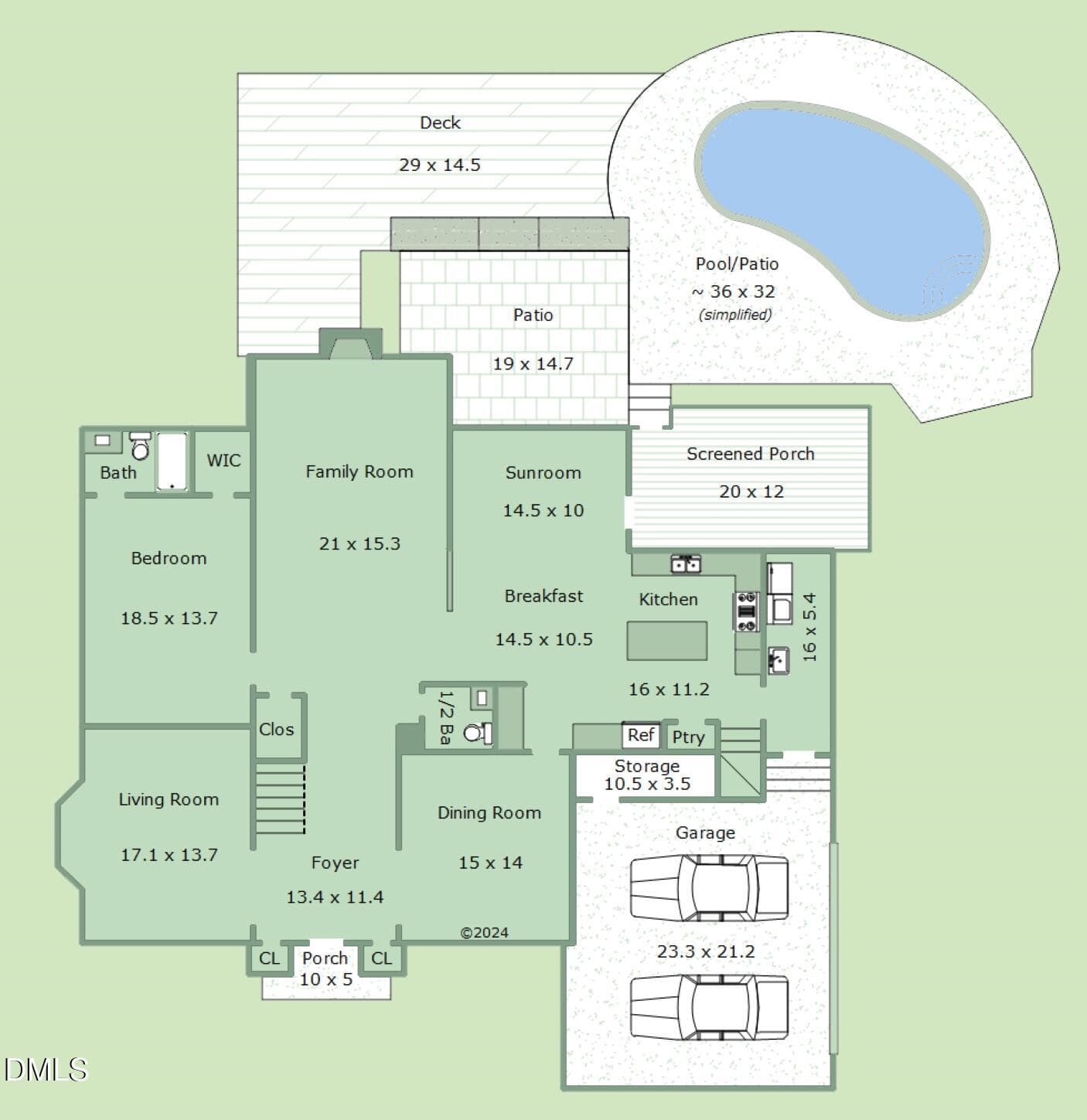 First Floor - 2616 Dun Loring Drive, Wake Forest, NC 27587