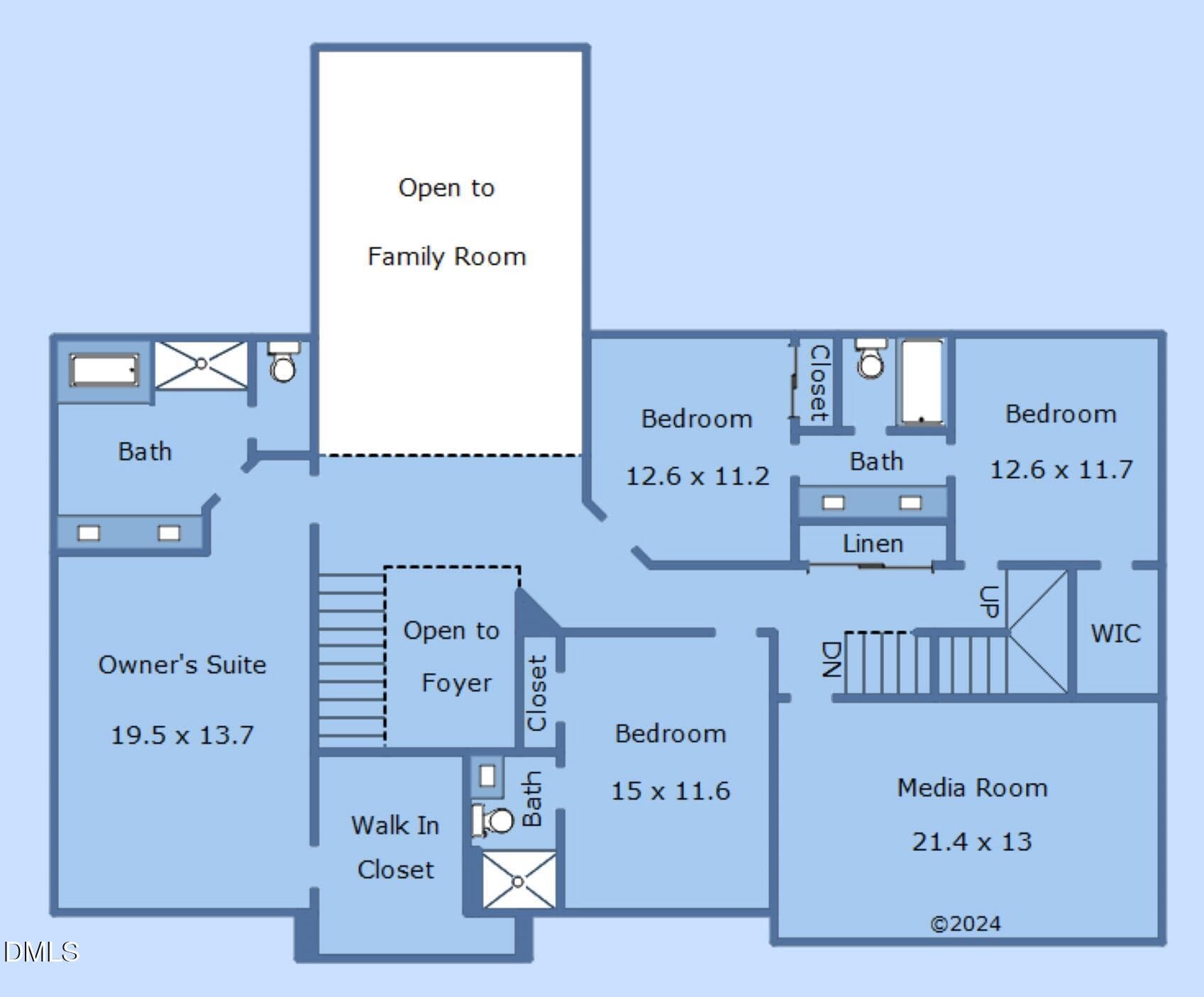 Second Floor - 2616 Dun Loring Drive, Wake Forest, NC 27587