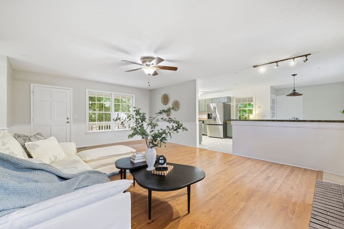 Living Room to Kitchen - 212 Long Street, Fuquay Varina, NC 27526