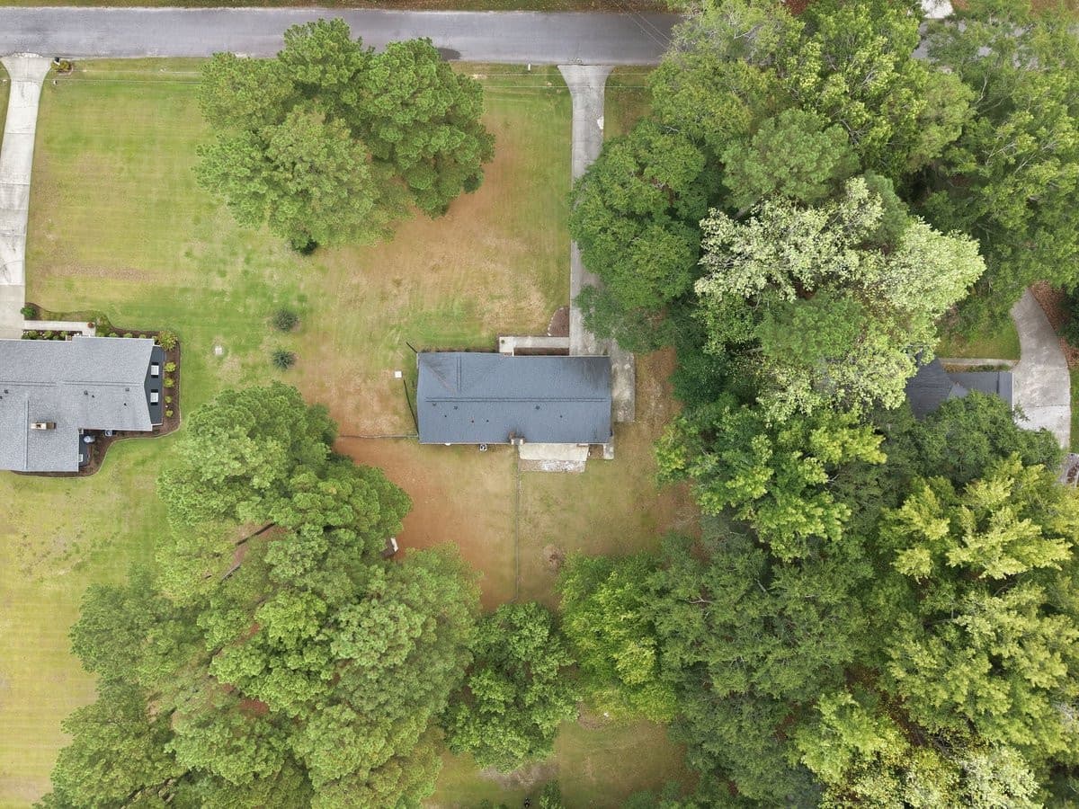 Aerial View - 212 Long Street, Fuquay Varina, NC 27526