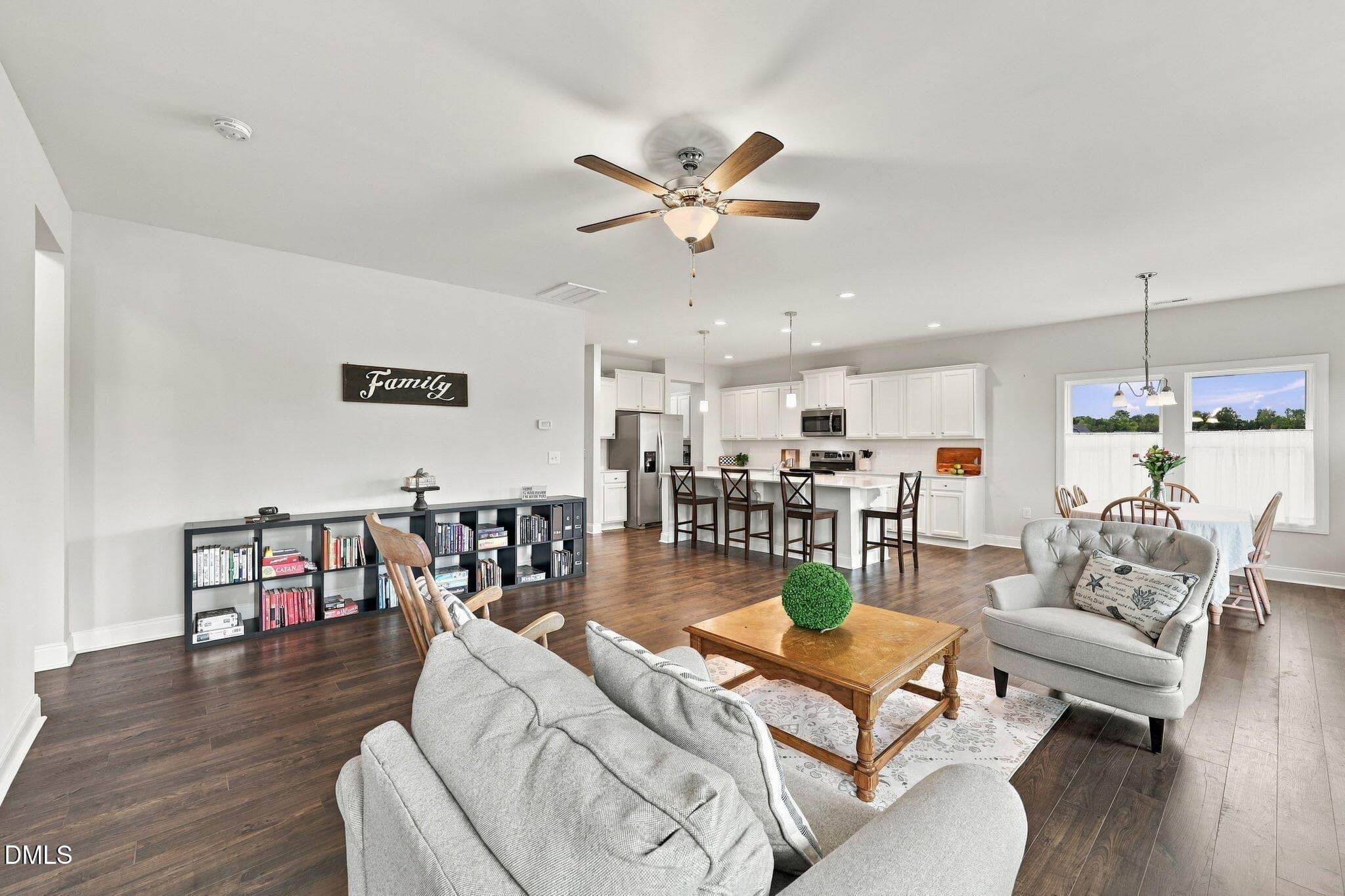Open Floorplan - Family Rm - 79 Pleasant Grove Court, Willow Springs, NC 27592, Willow Springs