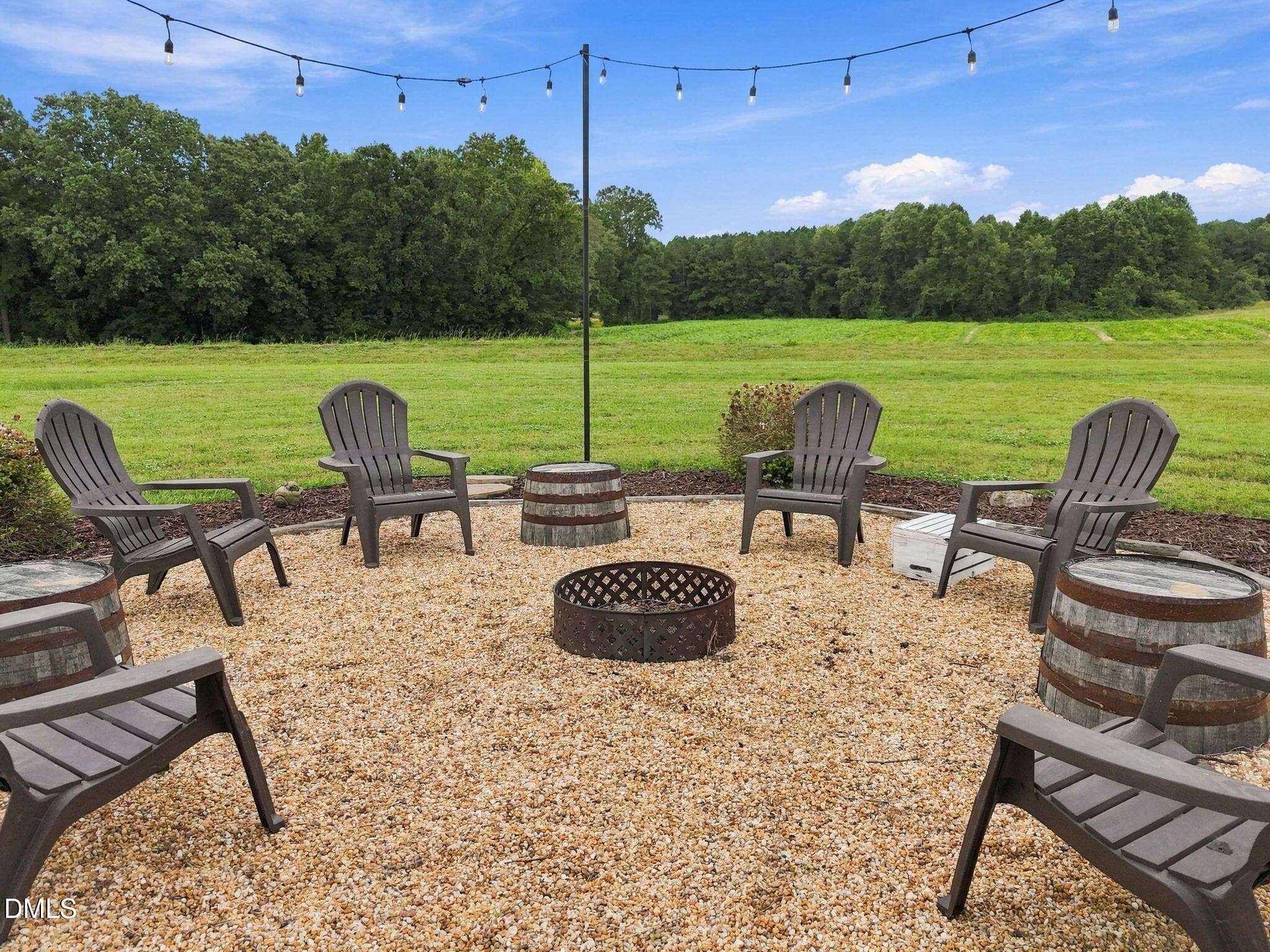 Firepit Area - 79 Pleasant Grove Court, Willow Springs, NC 27592, Willow Springs