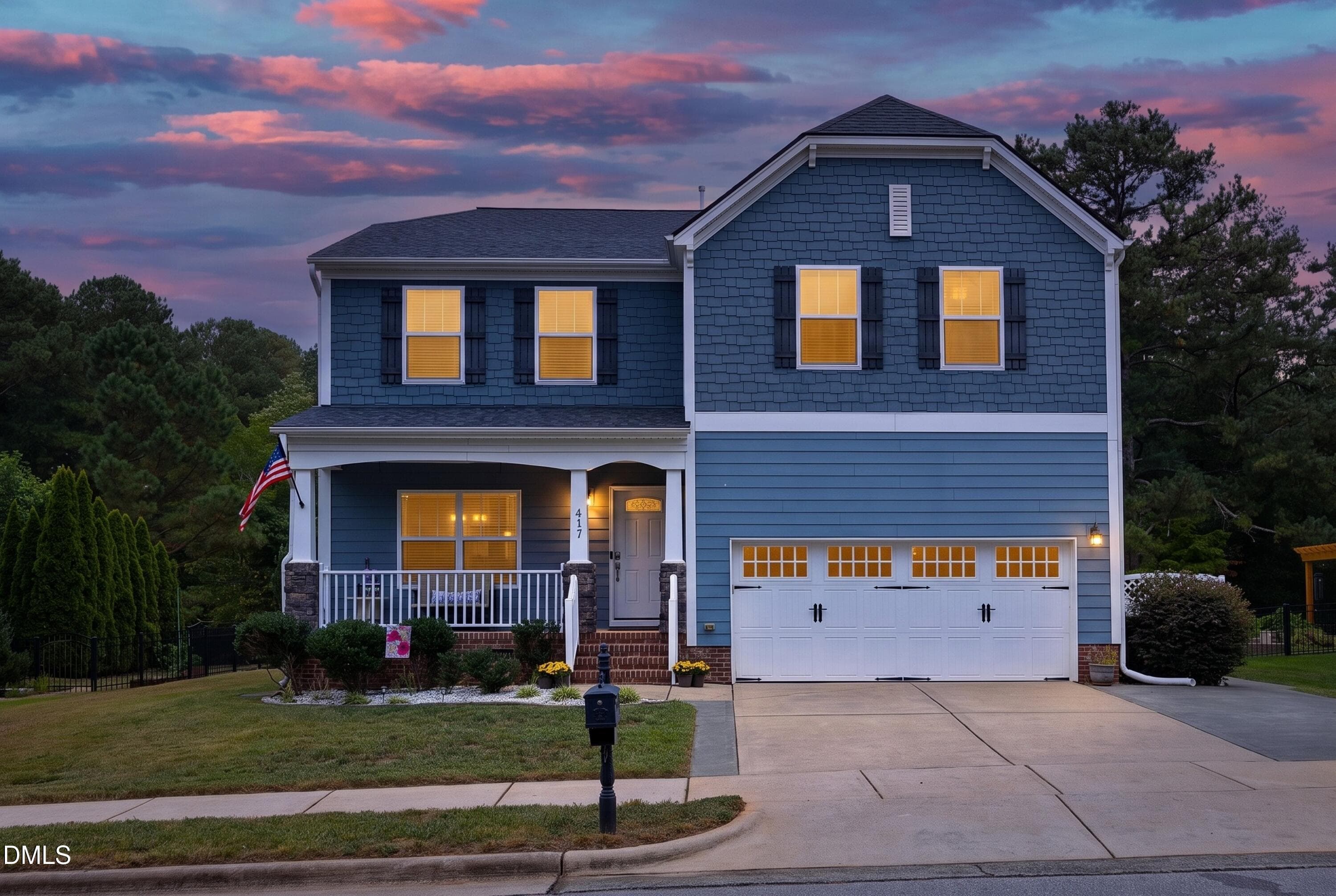 03FrontTwilight - 417 Field Glow Lane, Apex, NC 27539