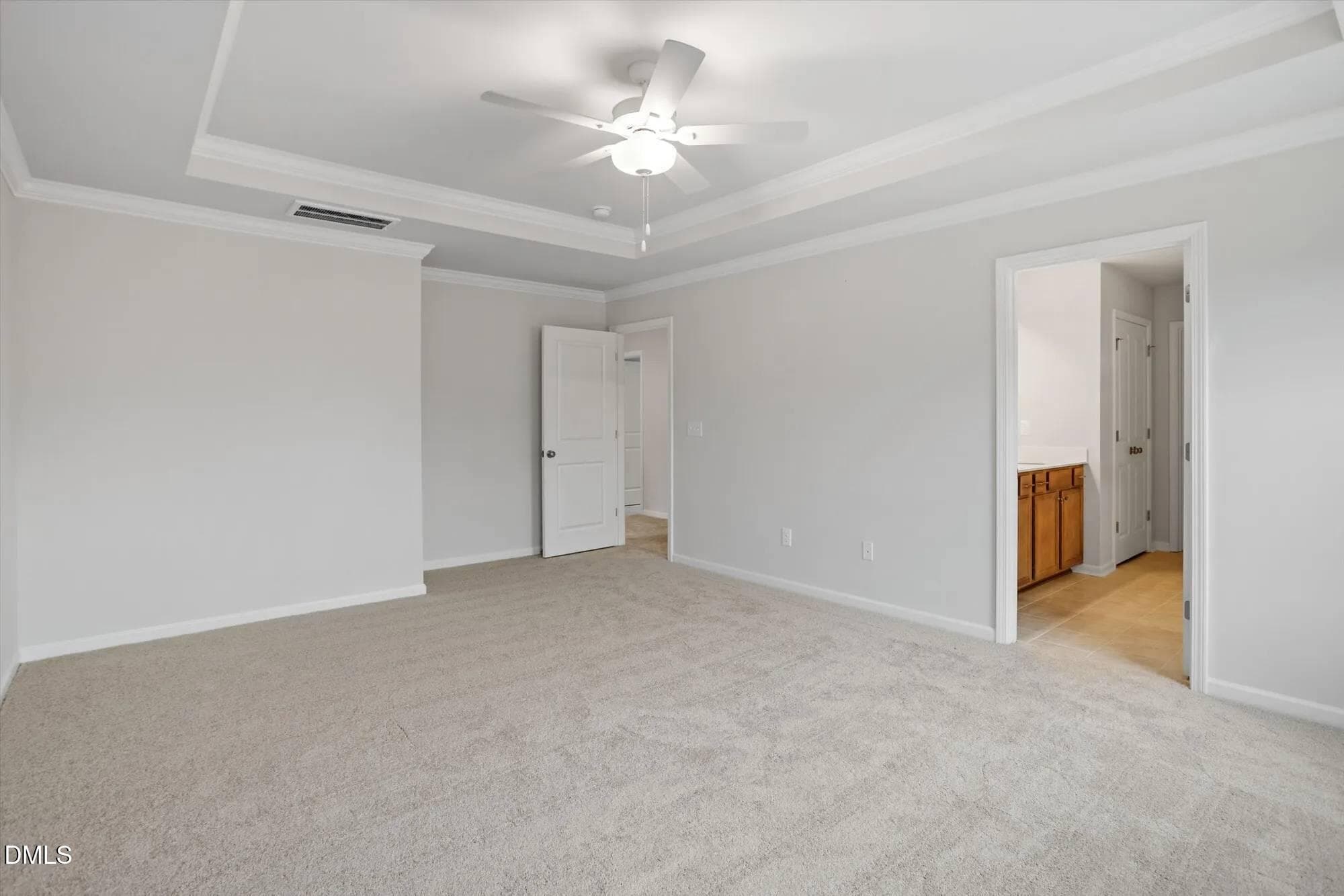 primary bedroom to bath - 32 Plantation Drive, Youngsville, NC 27596