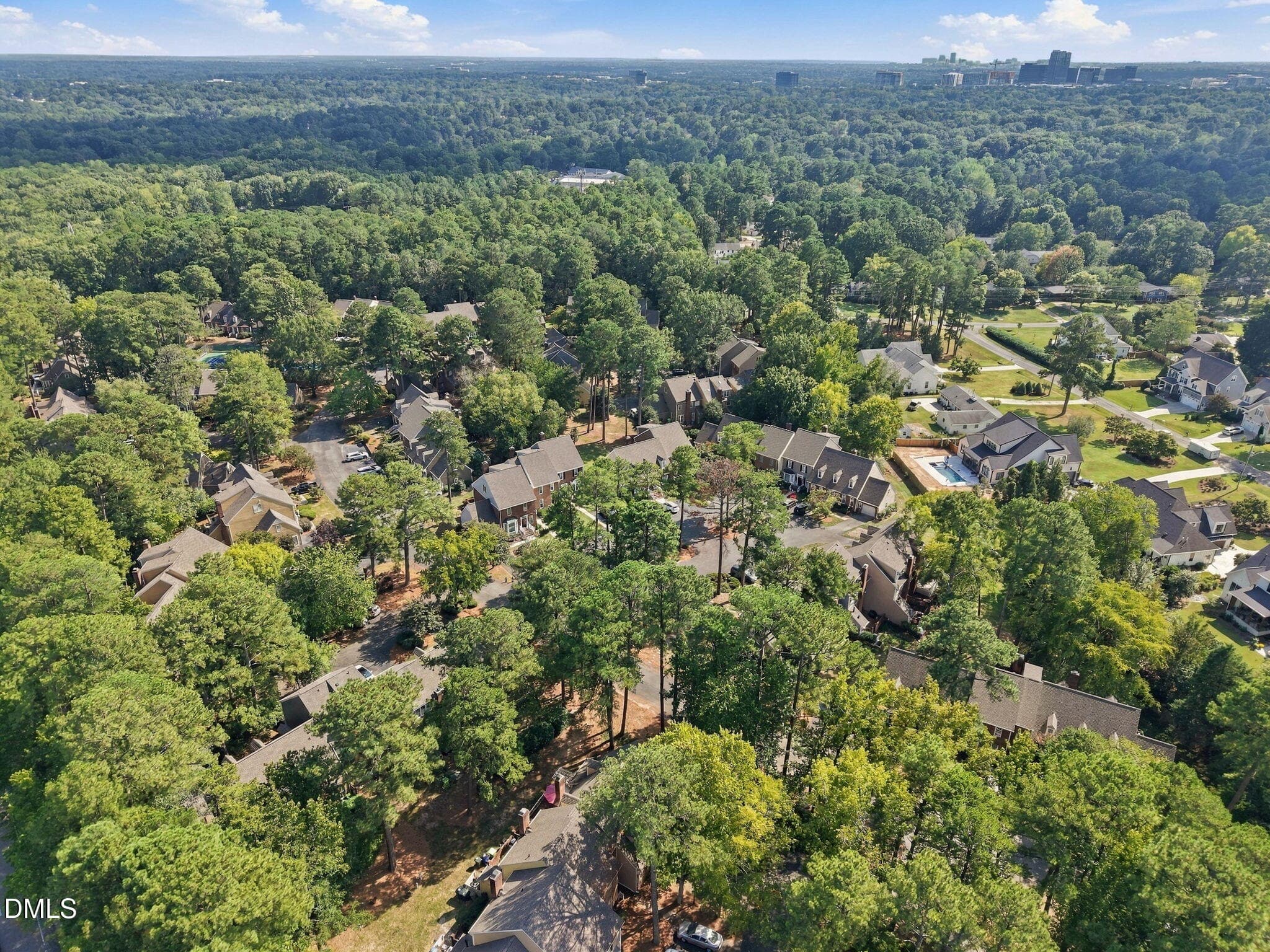 Aerial - 6100 Parker Croft Court, Raleigh, NC 27609